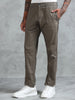M Green Cotton Lycra Solid Pyjama