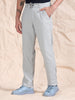 DK Grey Cotton Striped Mid Rise Pyjama