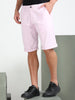 Light Purple Cotton Lycra Shorts