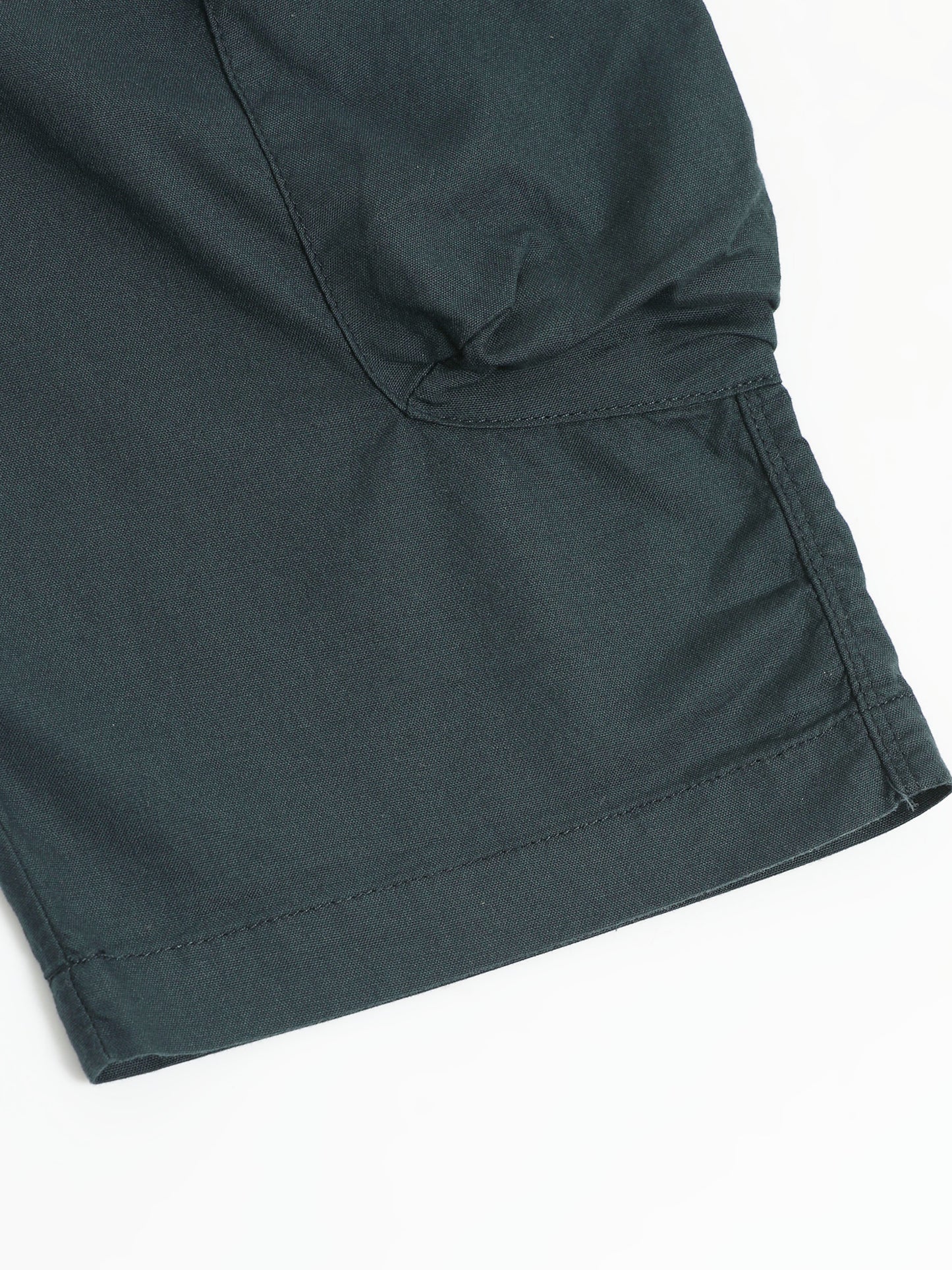 P Blue Cotton Lycra Solid Shorts