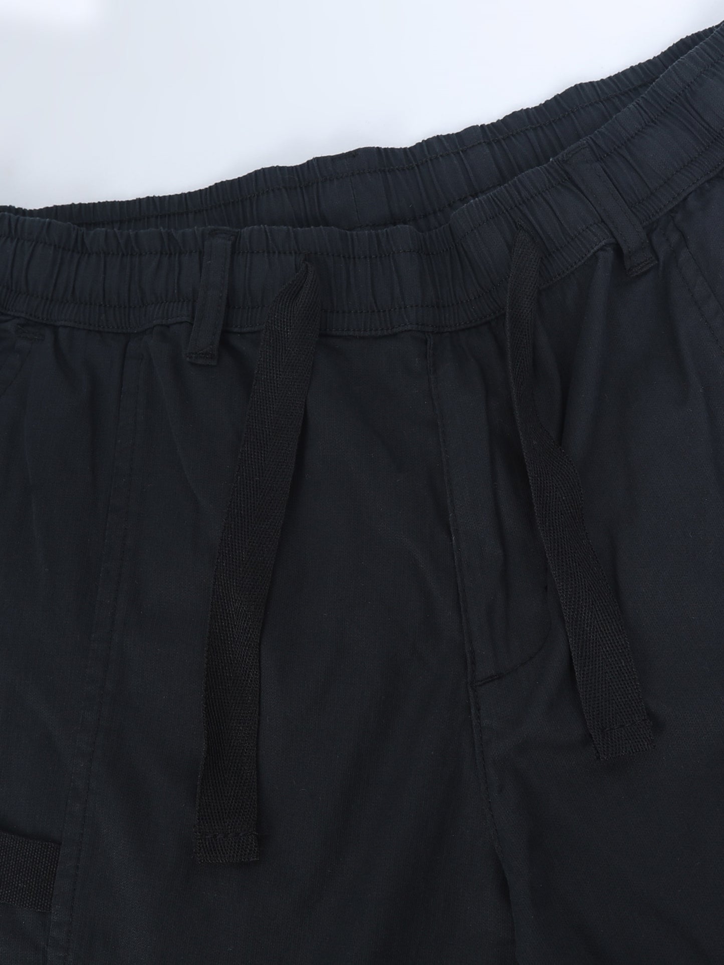 Cotton Blend  Black Cargo Pant with 6 Pockets