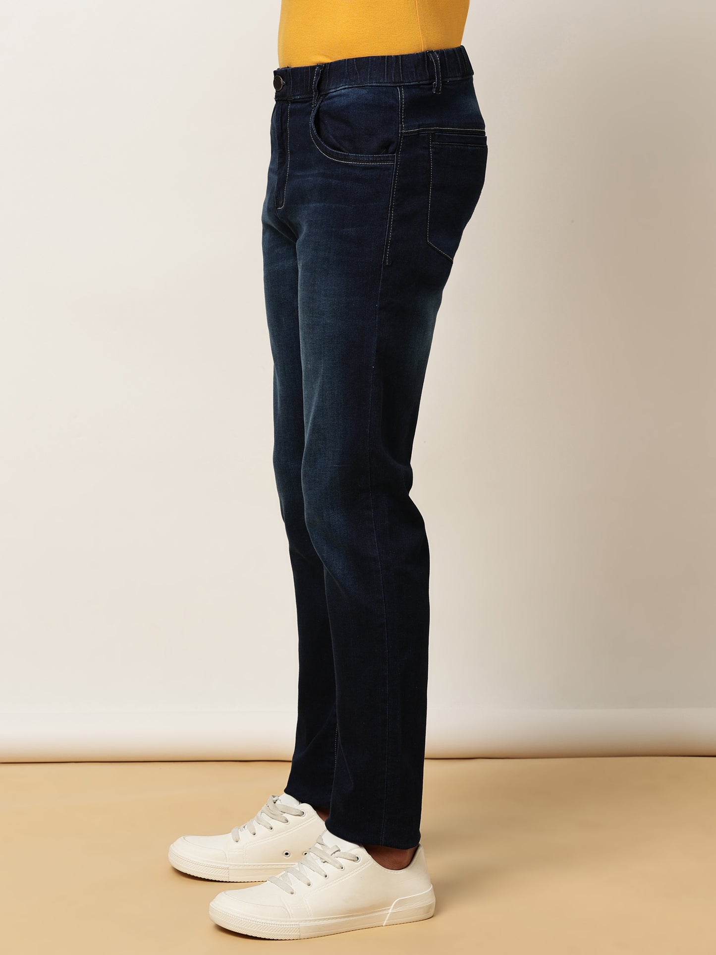 Elasticated Knit Denim Stretchable Lounge Pants