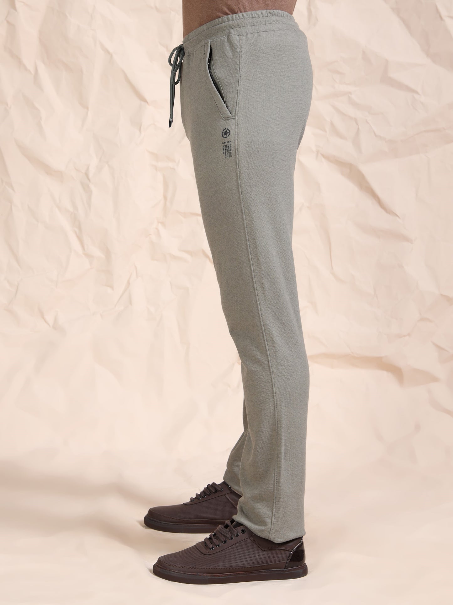 Stretchable Light Olive Track Pant