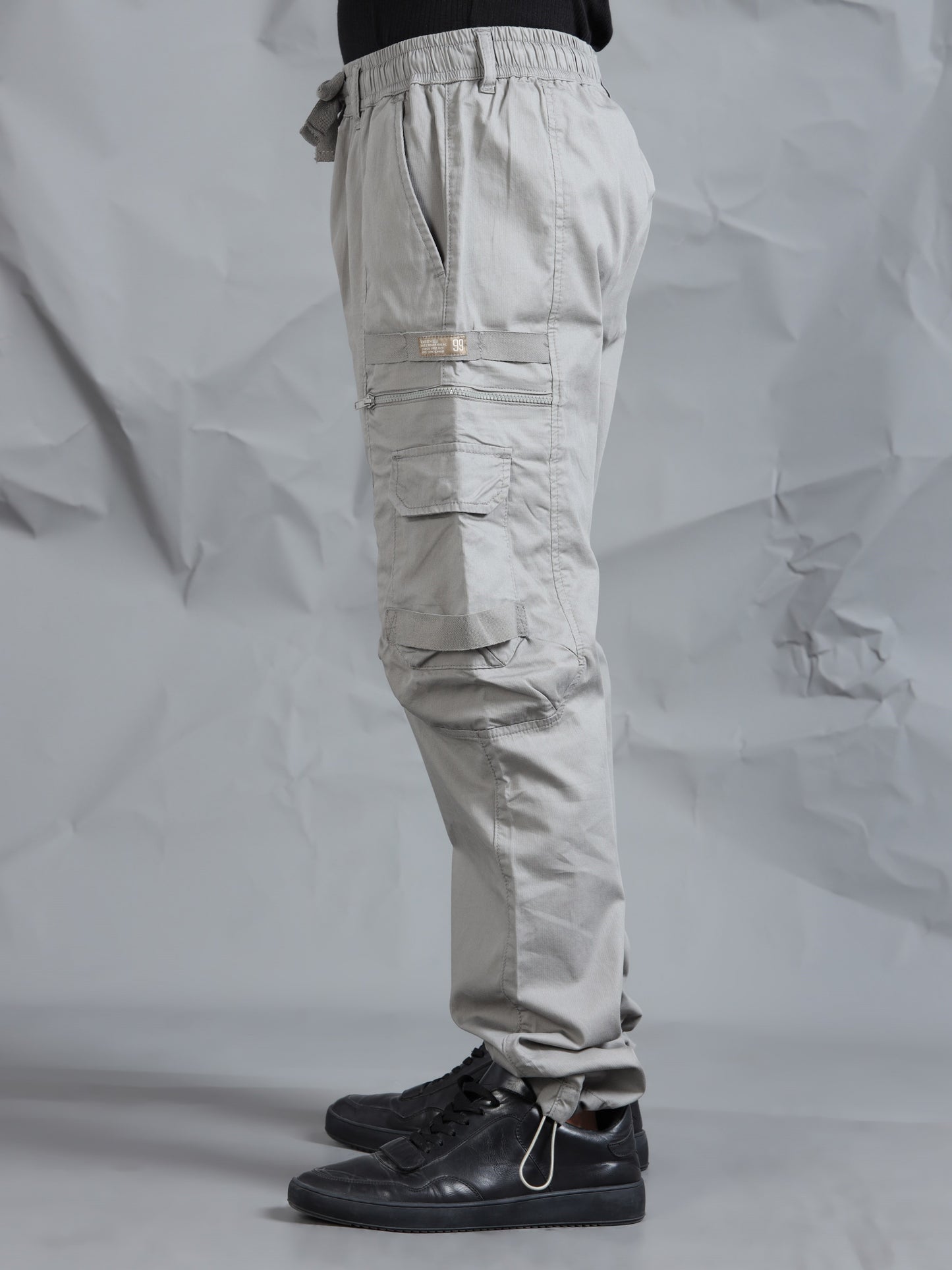 Cotton Blend  Cement Cargo Pant with 6 Pockets