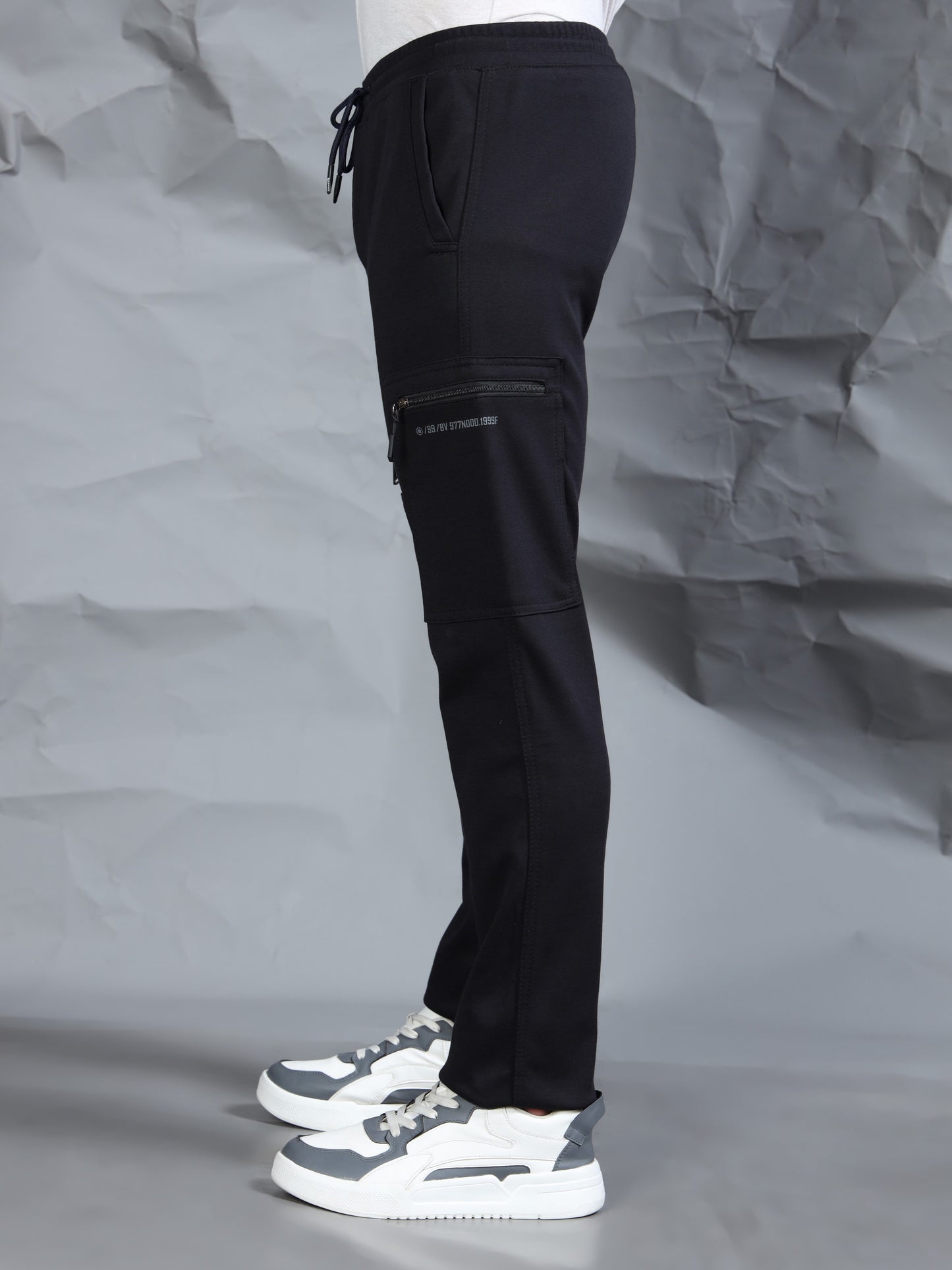 Stretchable Navy Track Pant