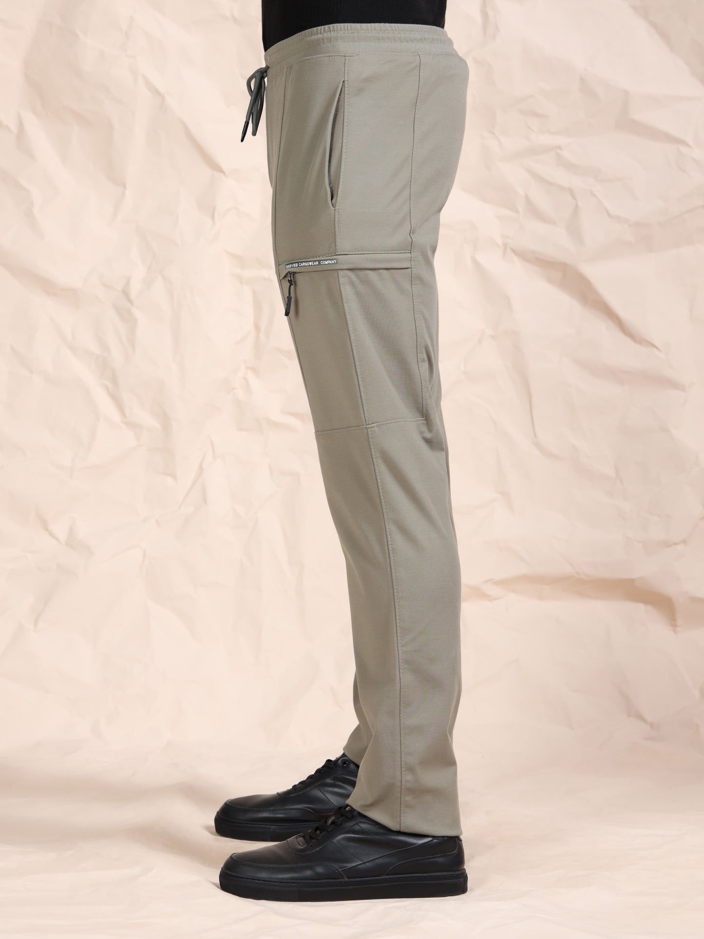 Stretchable Light Olive Track Pant