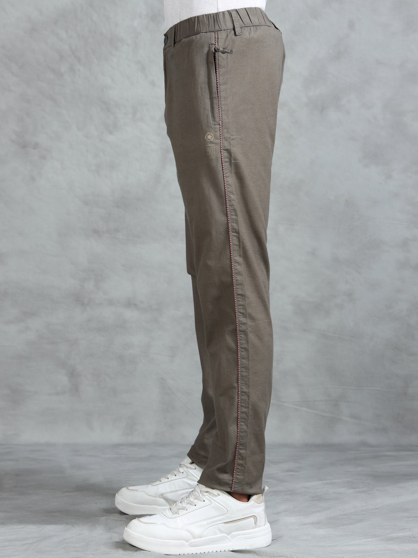 M Green Cotton Lycra Solid Pyjama