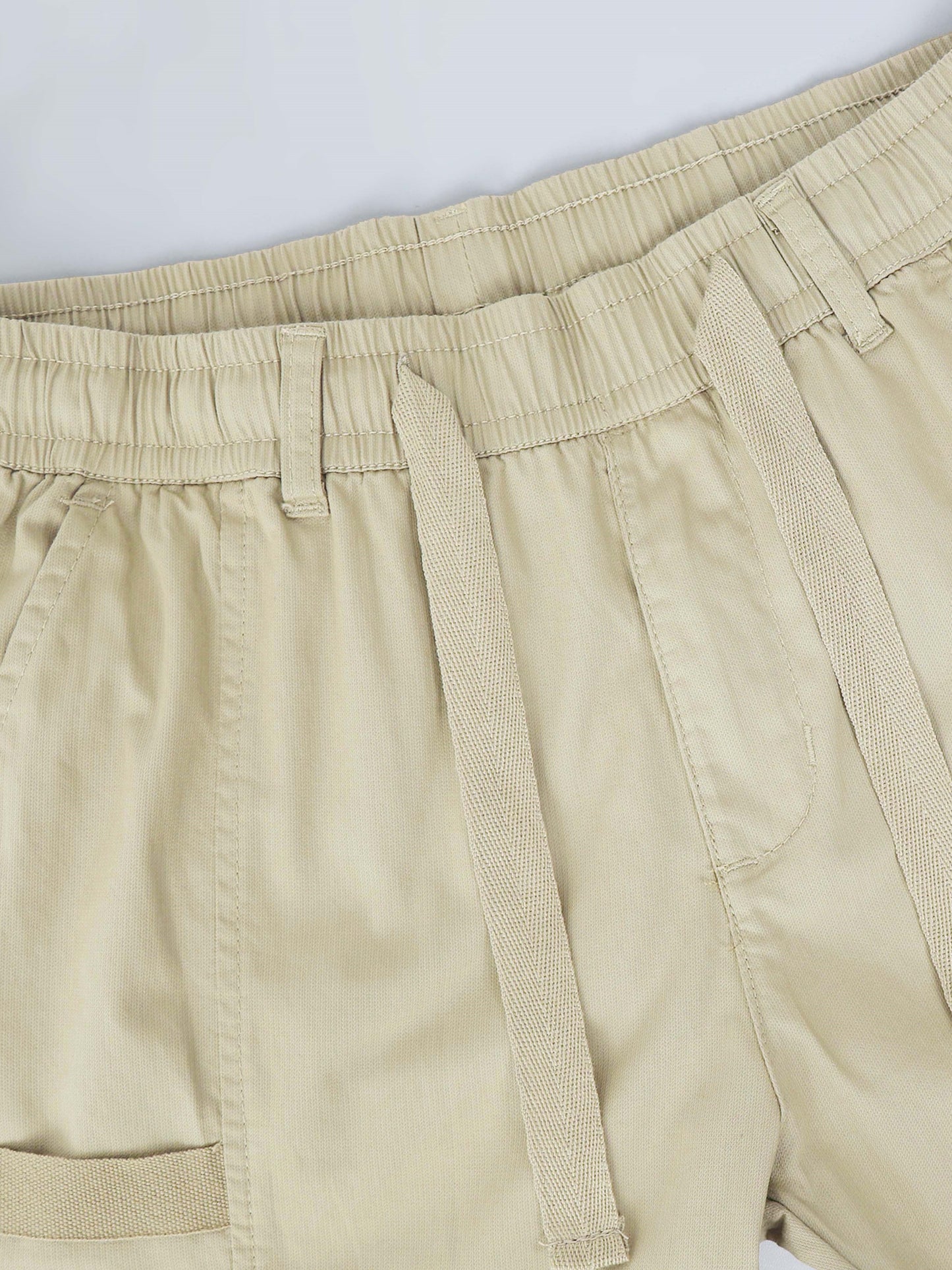 Cotton Blend  Khaki Cargo Pant with 6 Pockets