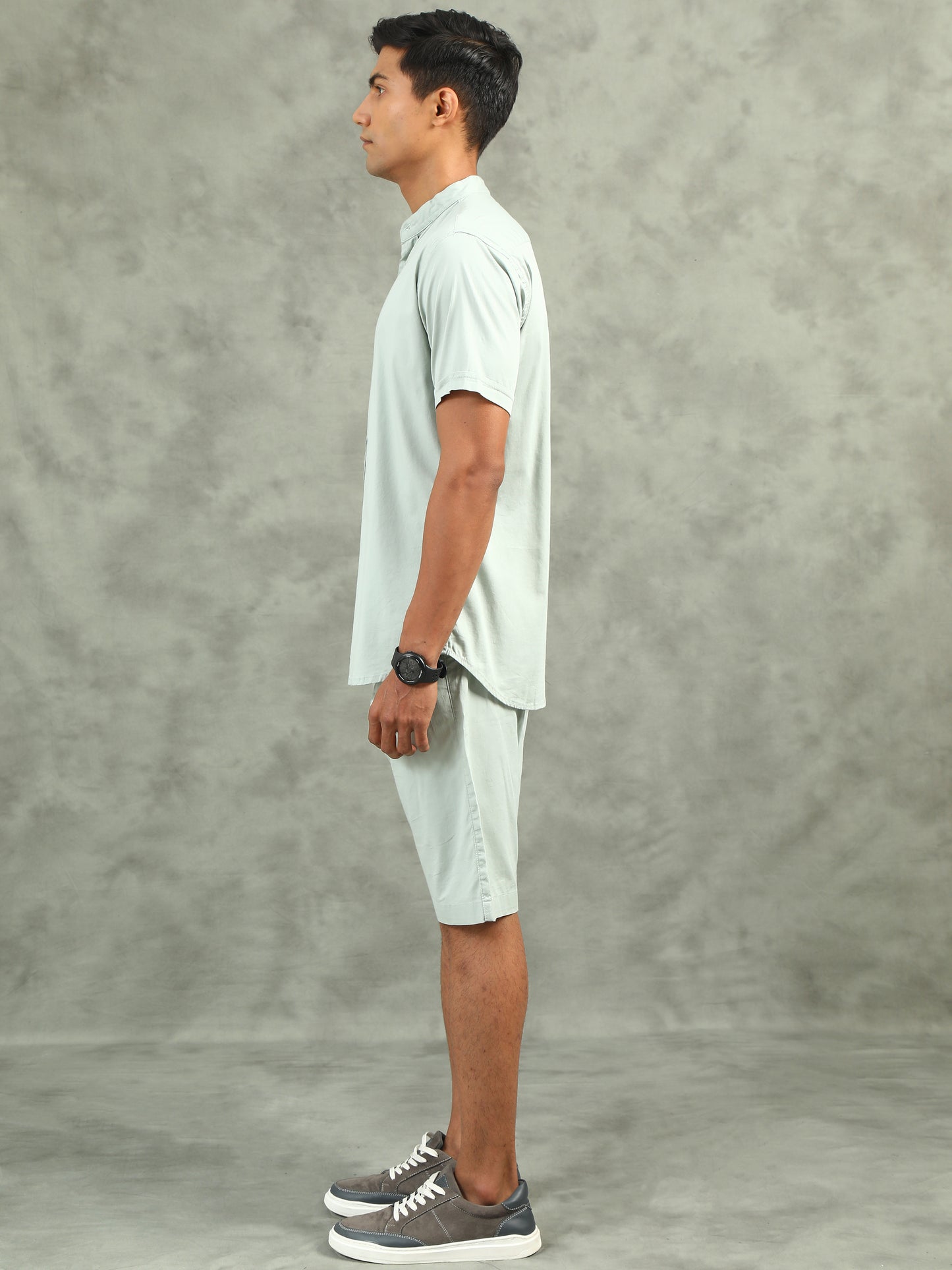 Mint Regular Fit Solid Co-ord Sets