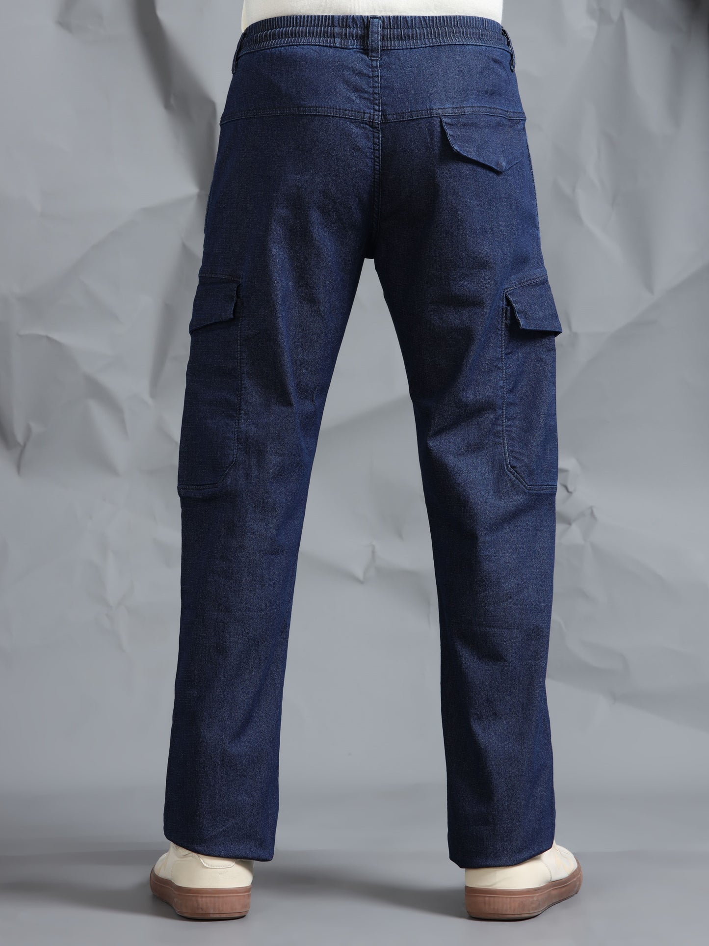 Cotton Lycra DMX  Cargo Pant with 7 Pockets  Elasticated Waistband