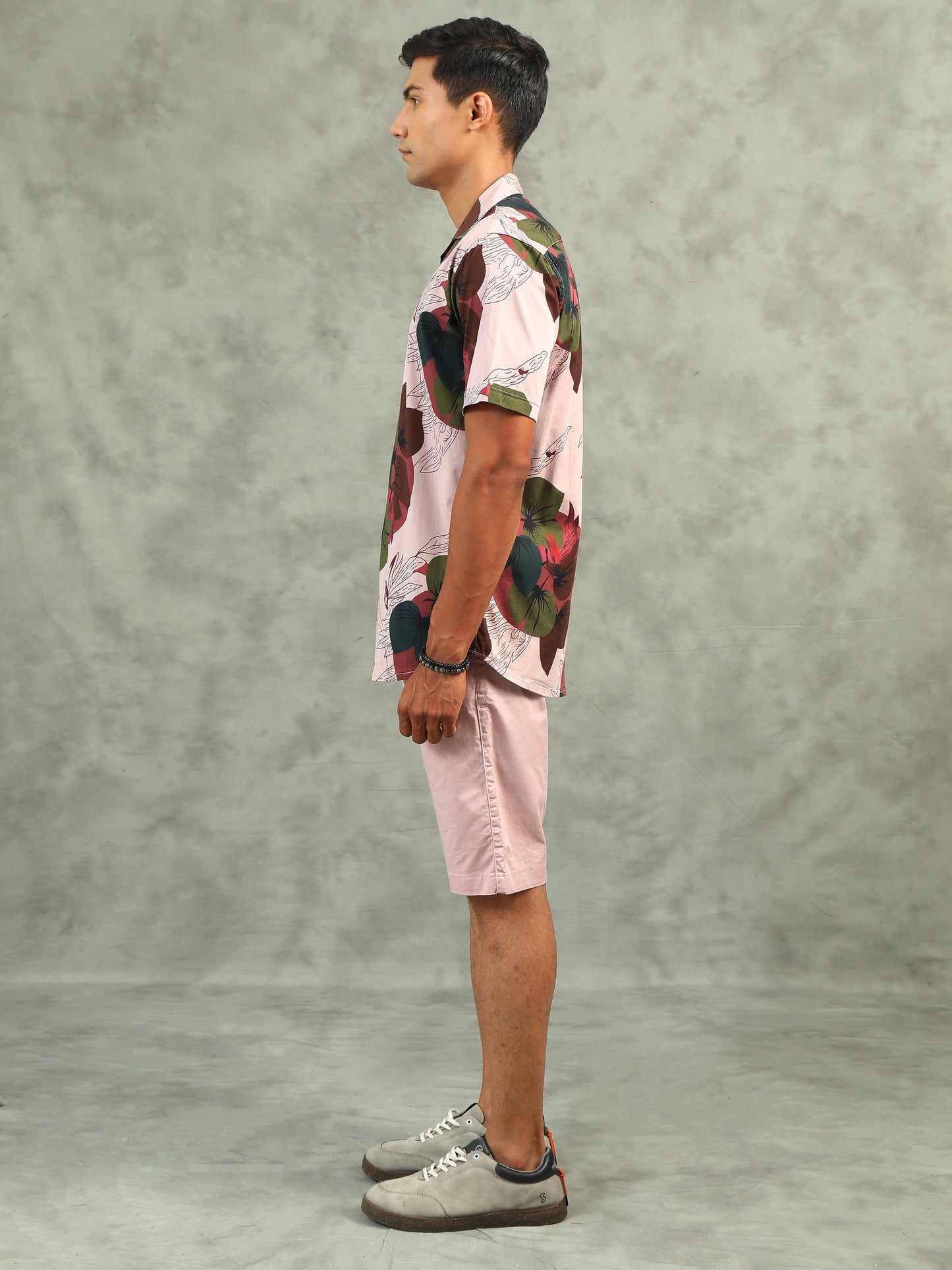 Light Pink Regular Shorts Co-ord Sets
