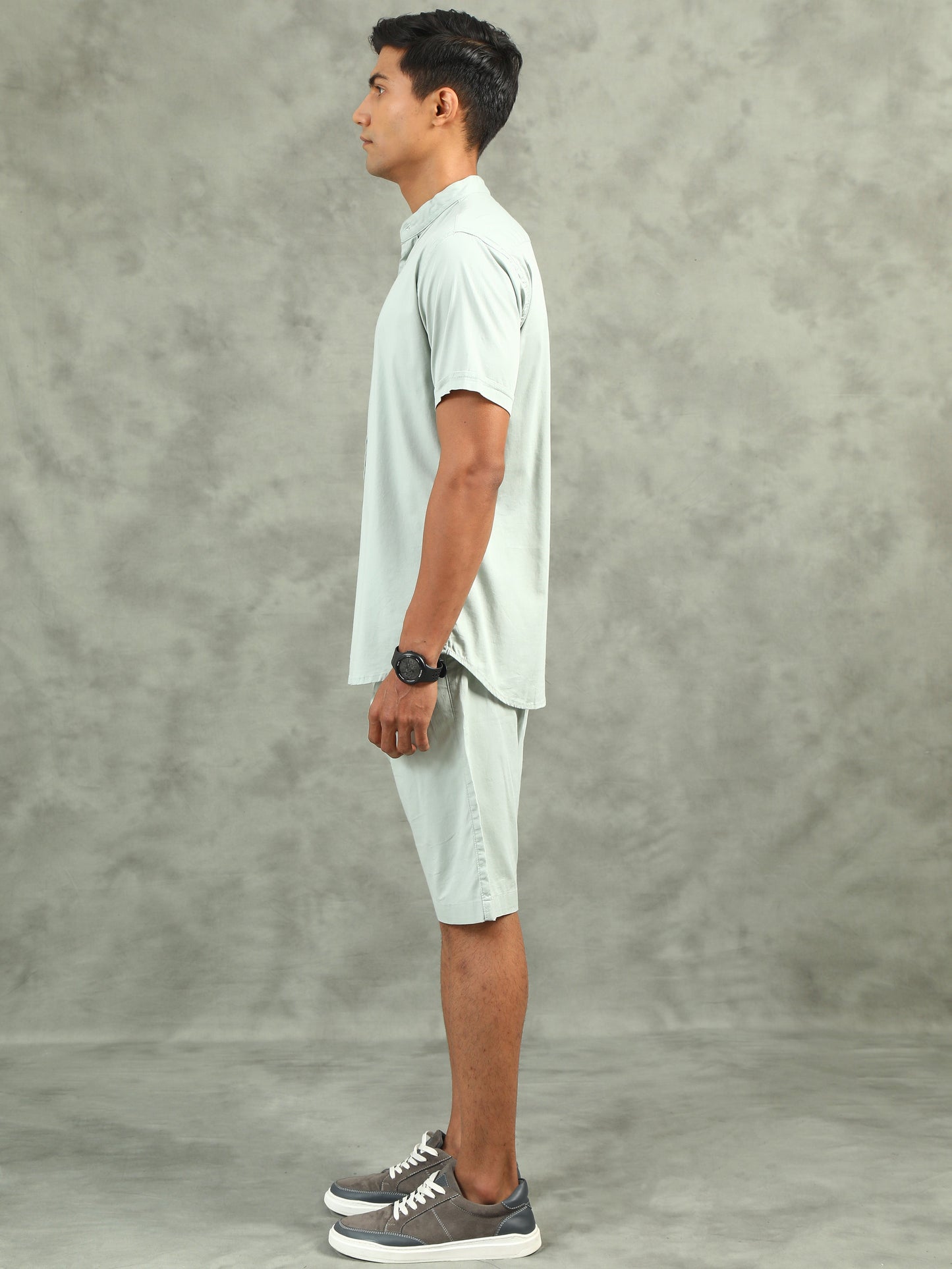 Mint Regular Fit Solid Co-ord Sets