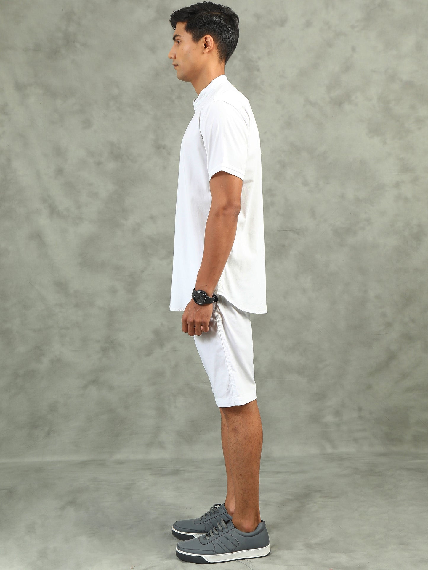 White Regular Fit Solid Co-ord Sets