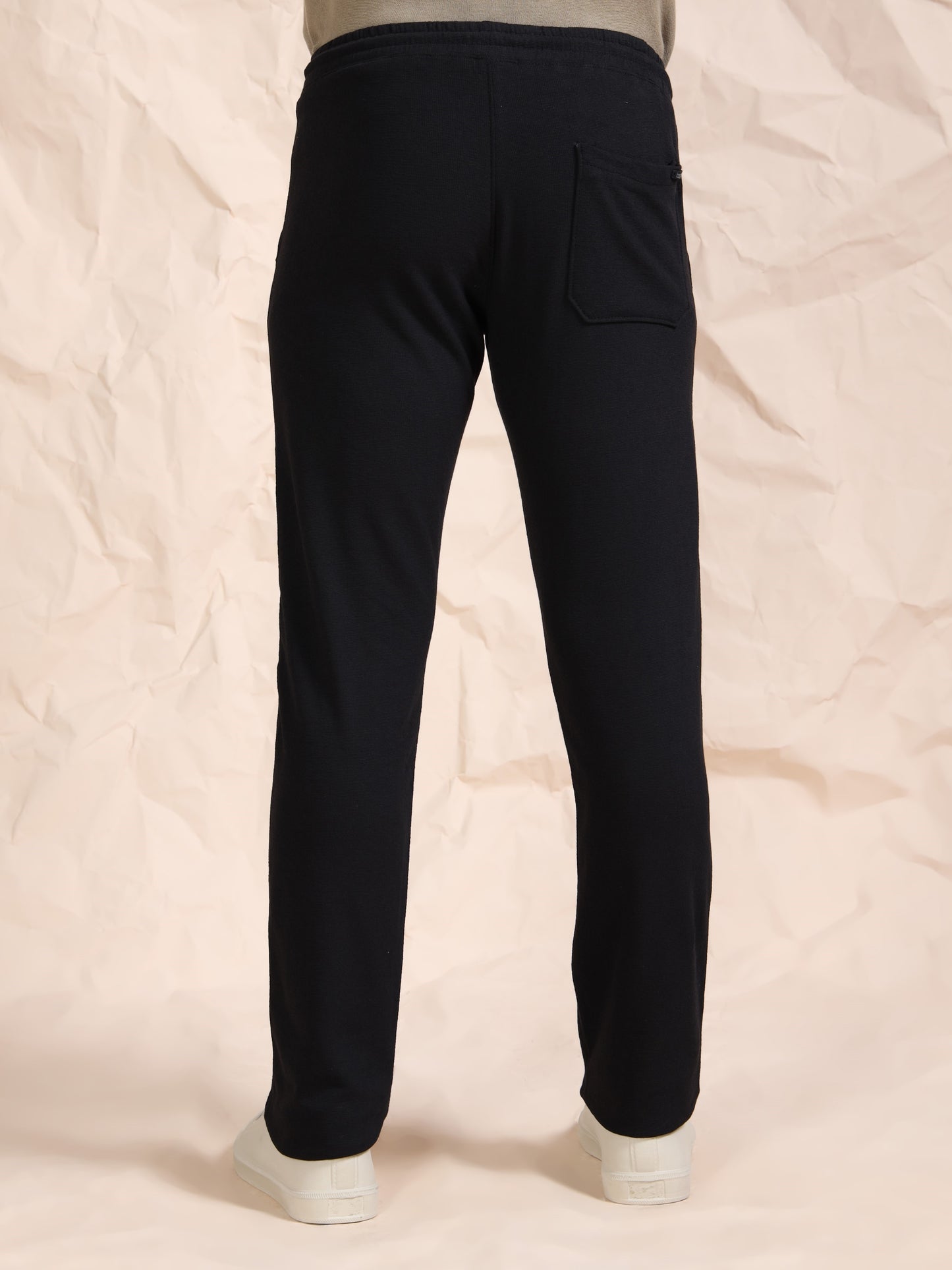 Stretchable Black Track Pant