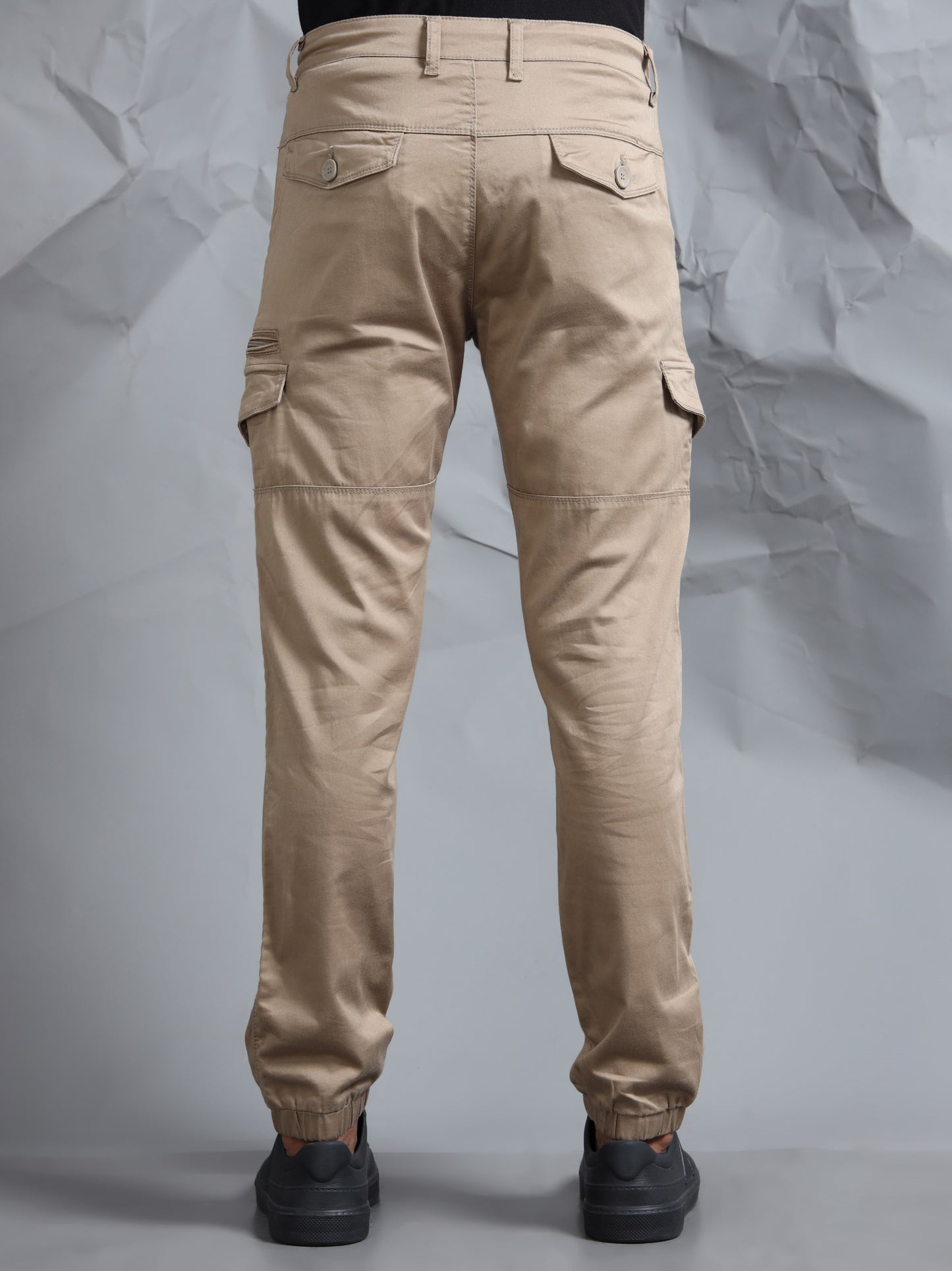 Cotton Lycra Mud   Cargo Pants with 7 Pockets