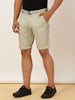 Pista Regular Fit Solid Shorts With Belt