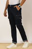 Multi Pocket Stretchable Blue Denim Cargo