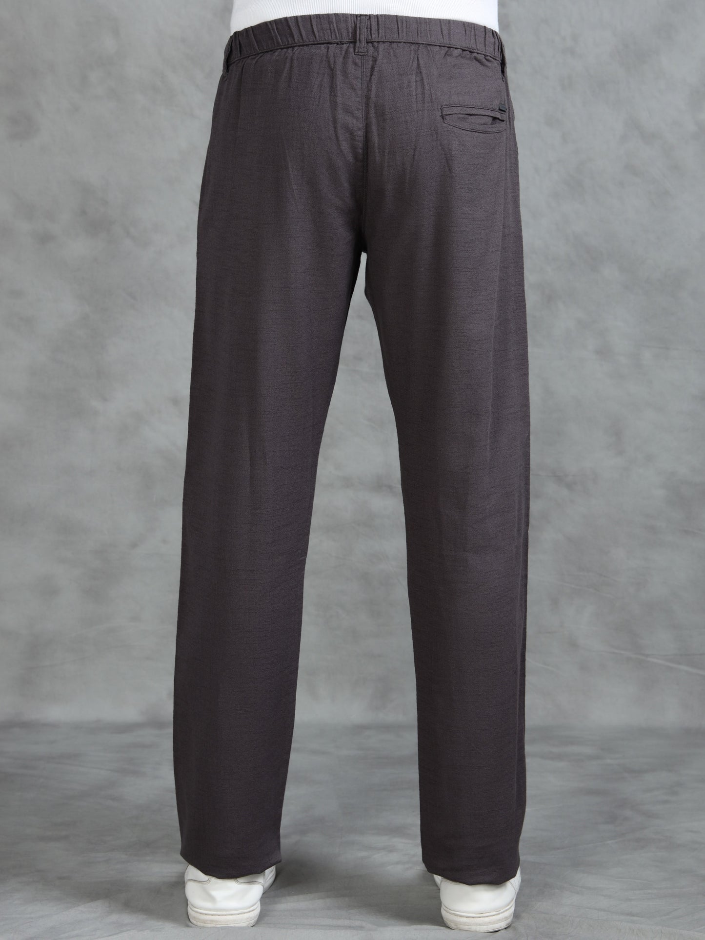 Dark Grey 100% Cotton Solid Pyjama