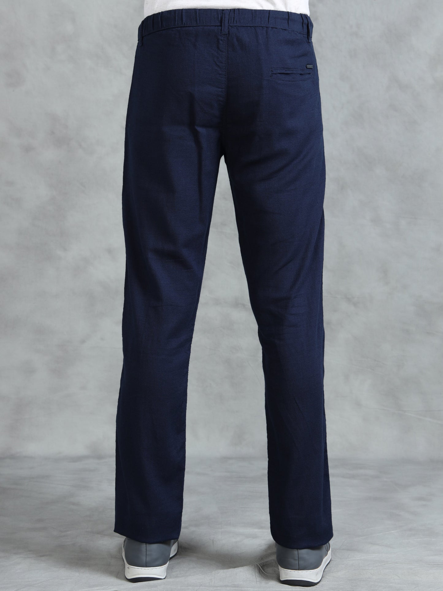 Navy 100% Cotton Solid Pyjama