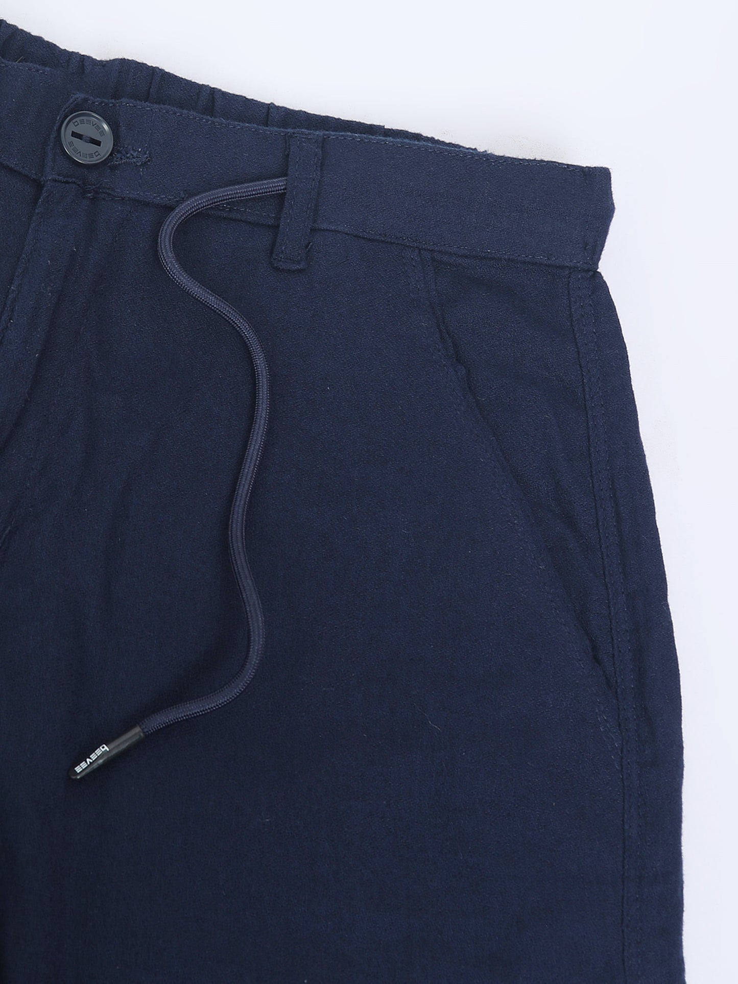 Navy 100% Cotton Solid Pyjama