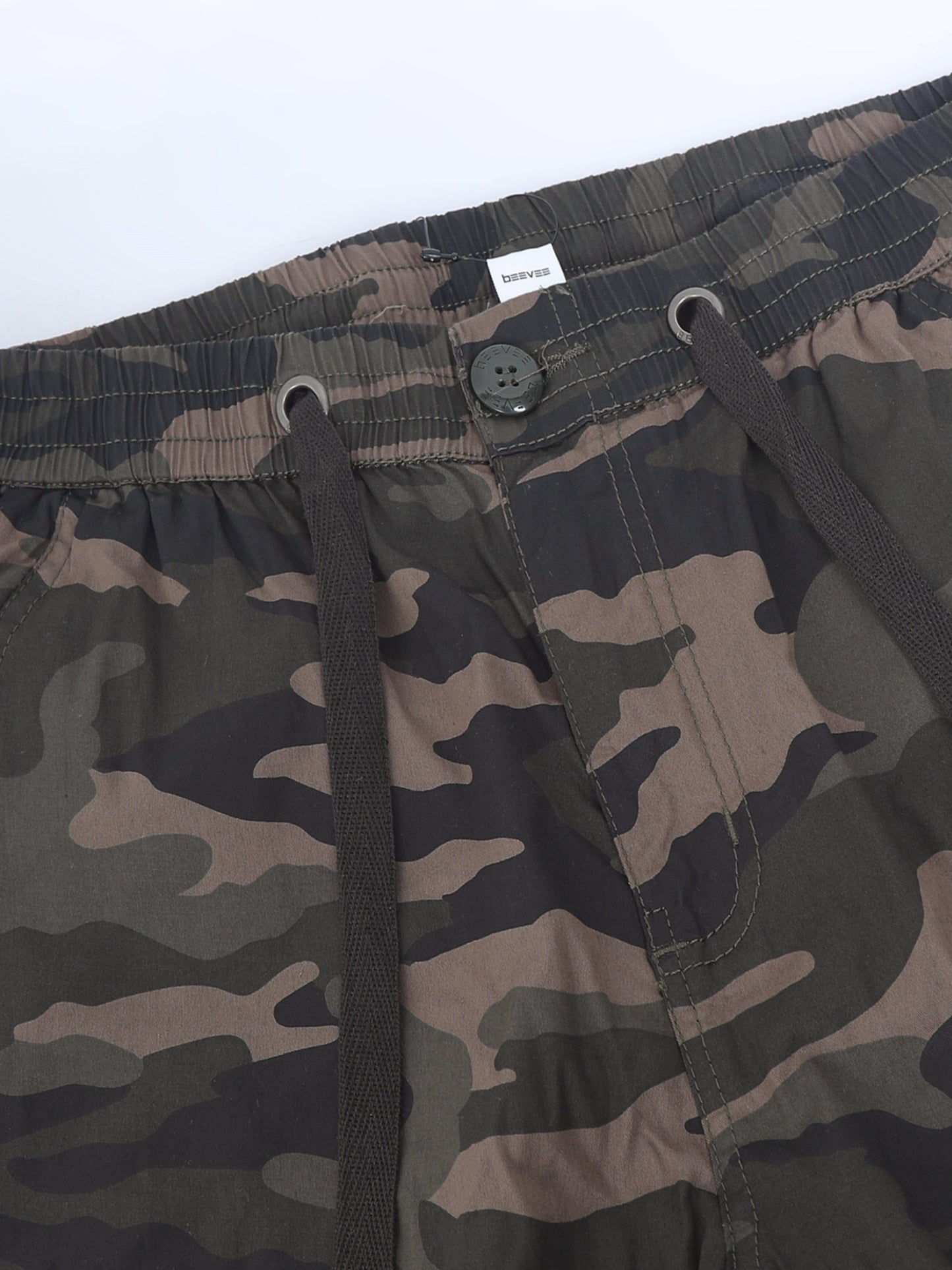 Grey Camo Print Cotton Lycra  Pyjama