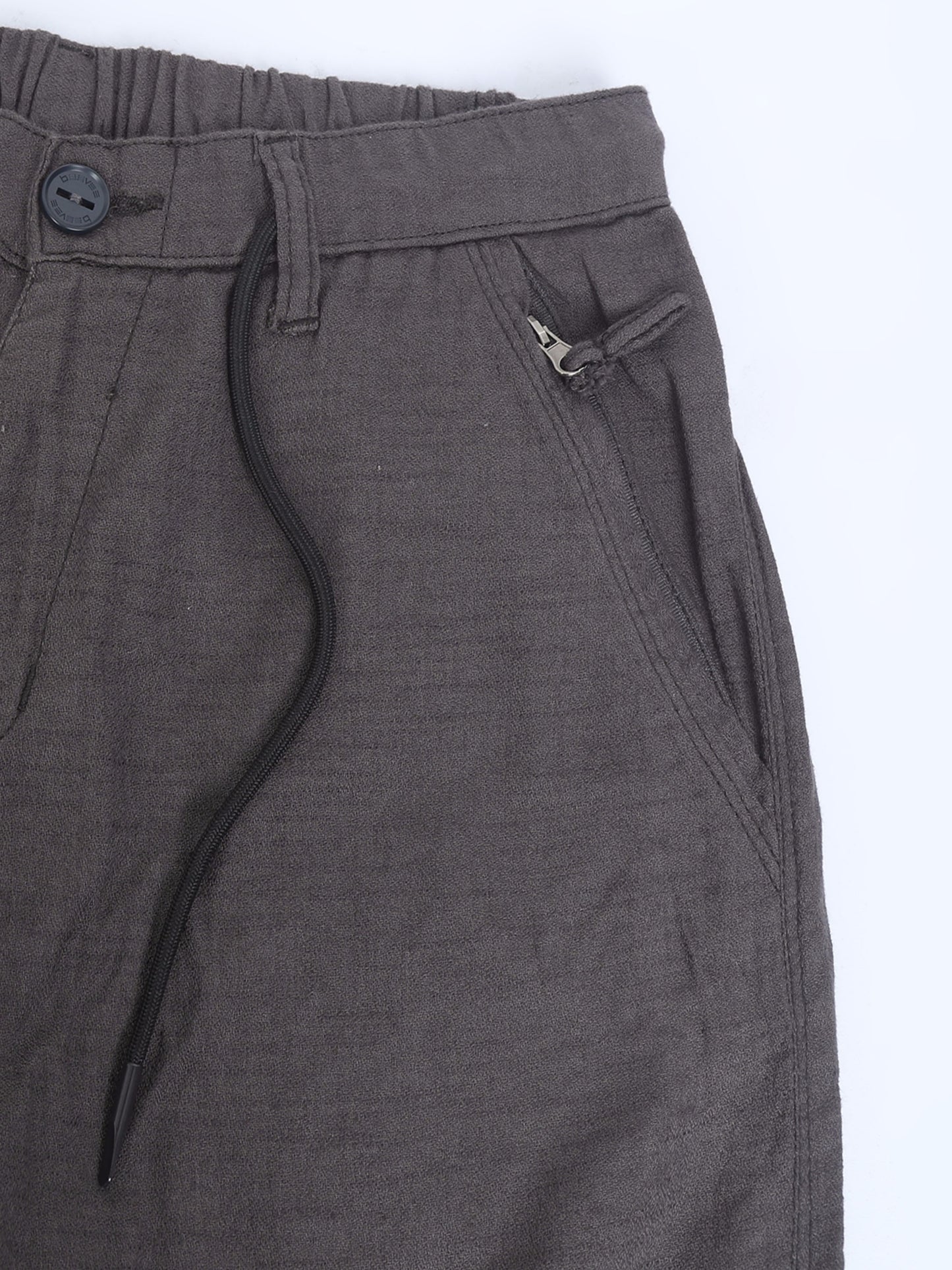 Dark Grey 100% Cotton Solid Pyjama