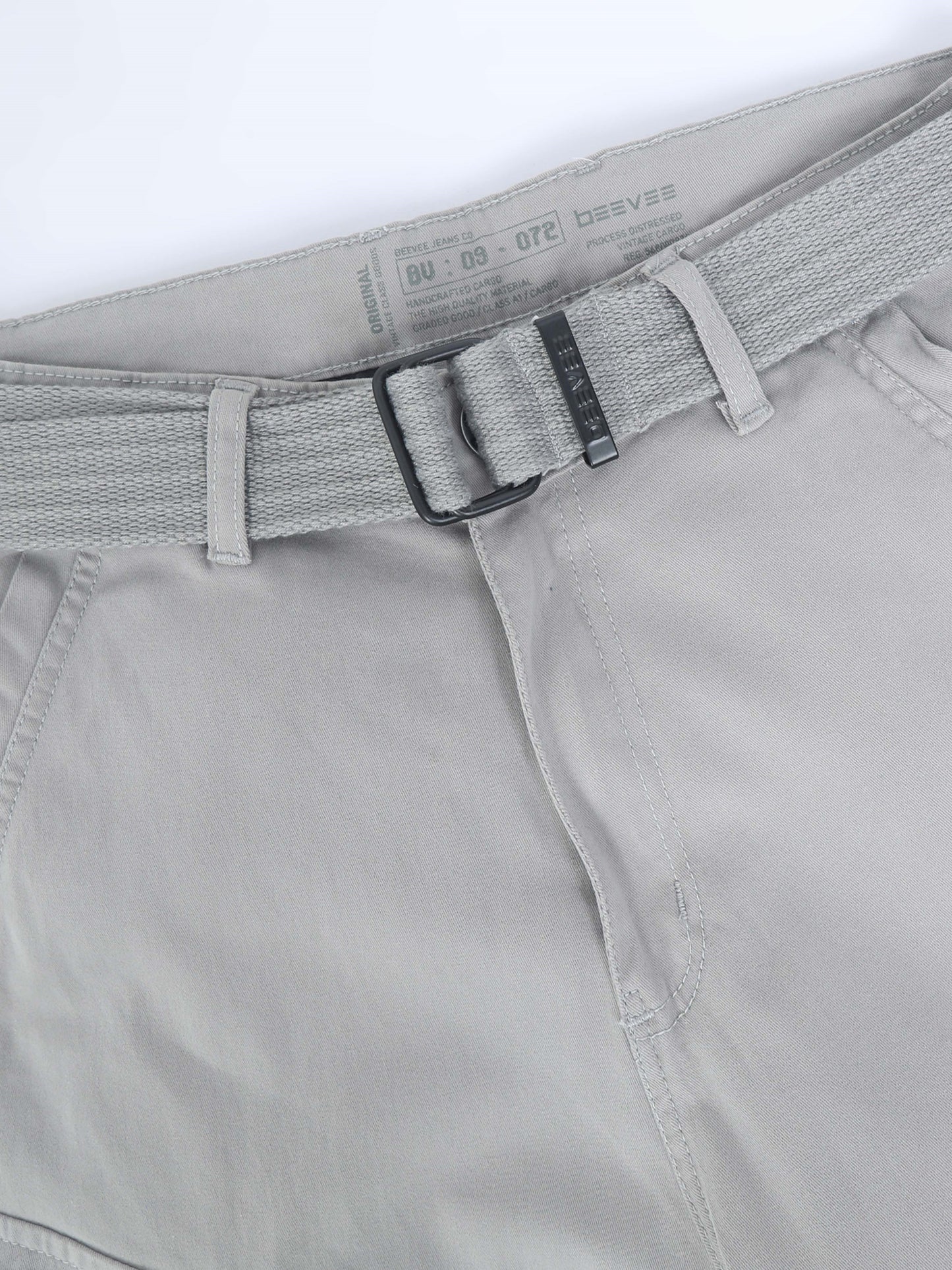 Cotton Lycra Light Grey  Cargo Pant with 8 Pockets
