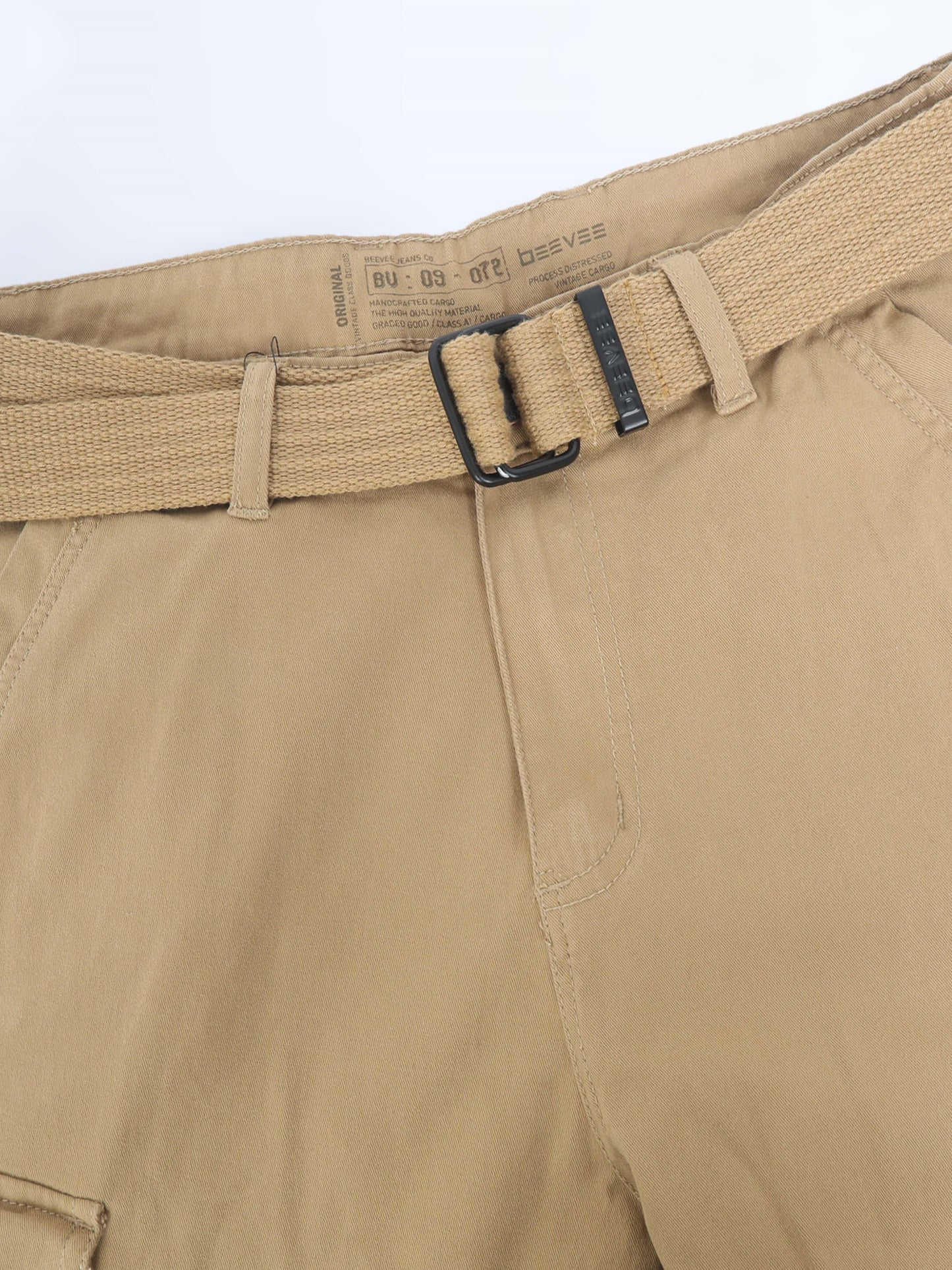 Cotton Lycra Khaki  Cargo Pant with 8 Pockets