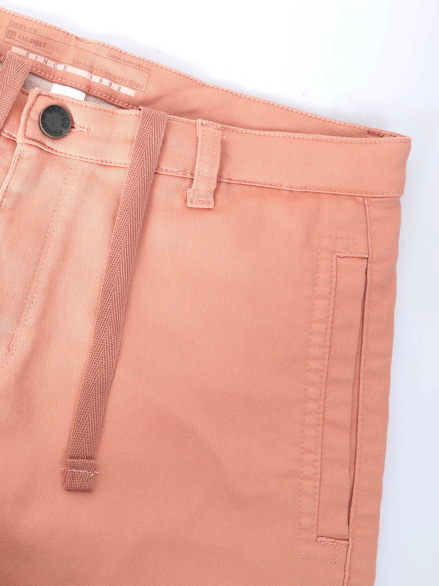 Cotton Lycra Peach Shorts