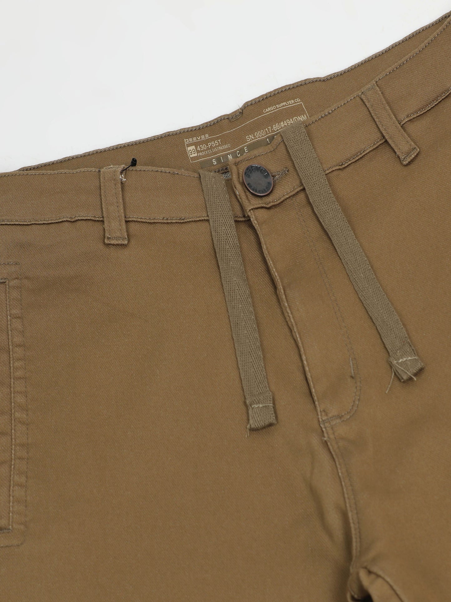 Cotton Lycra Light Brown Shorts