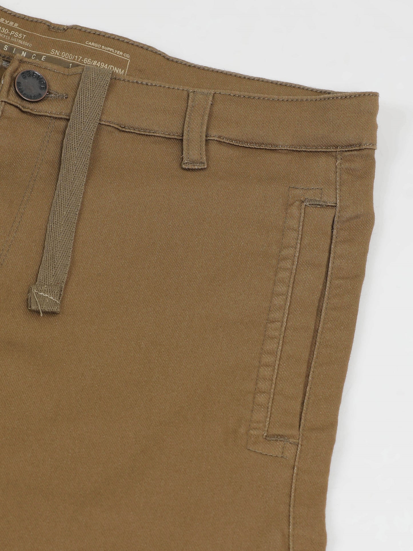 Cotton Lycra Light Brown Shorts
