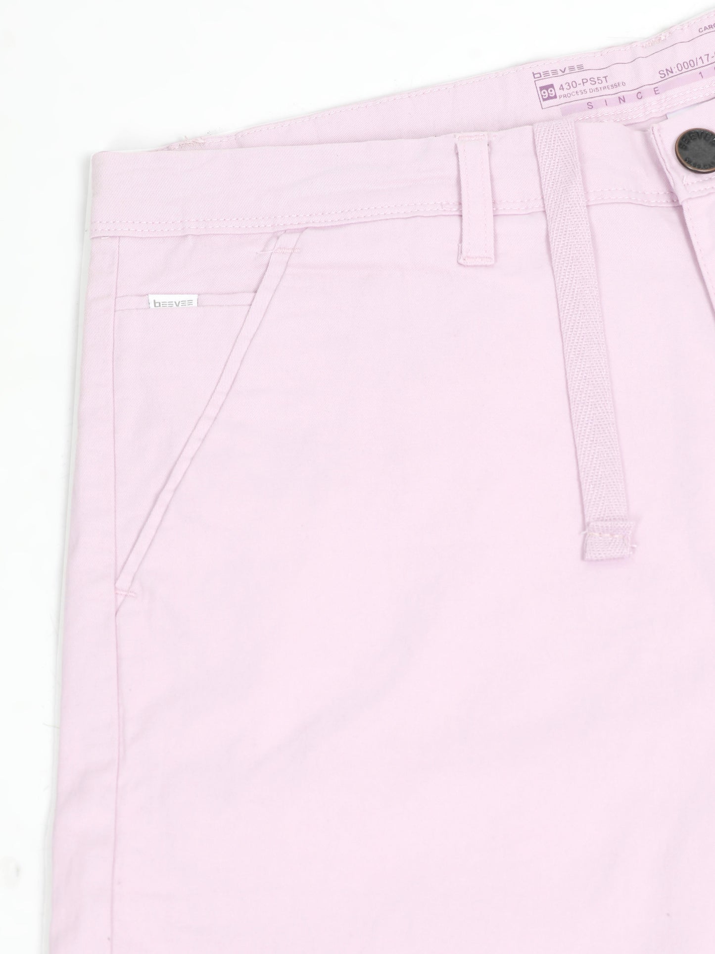Light Purple Cotton Lycra Shorts