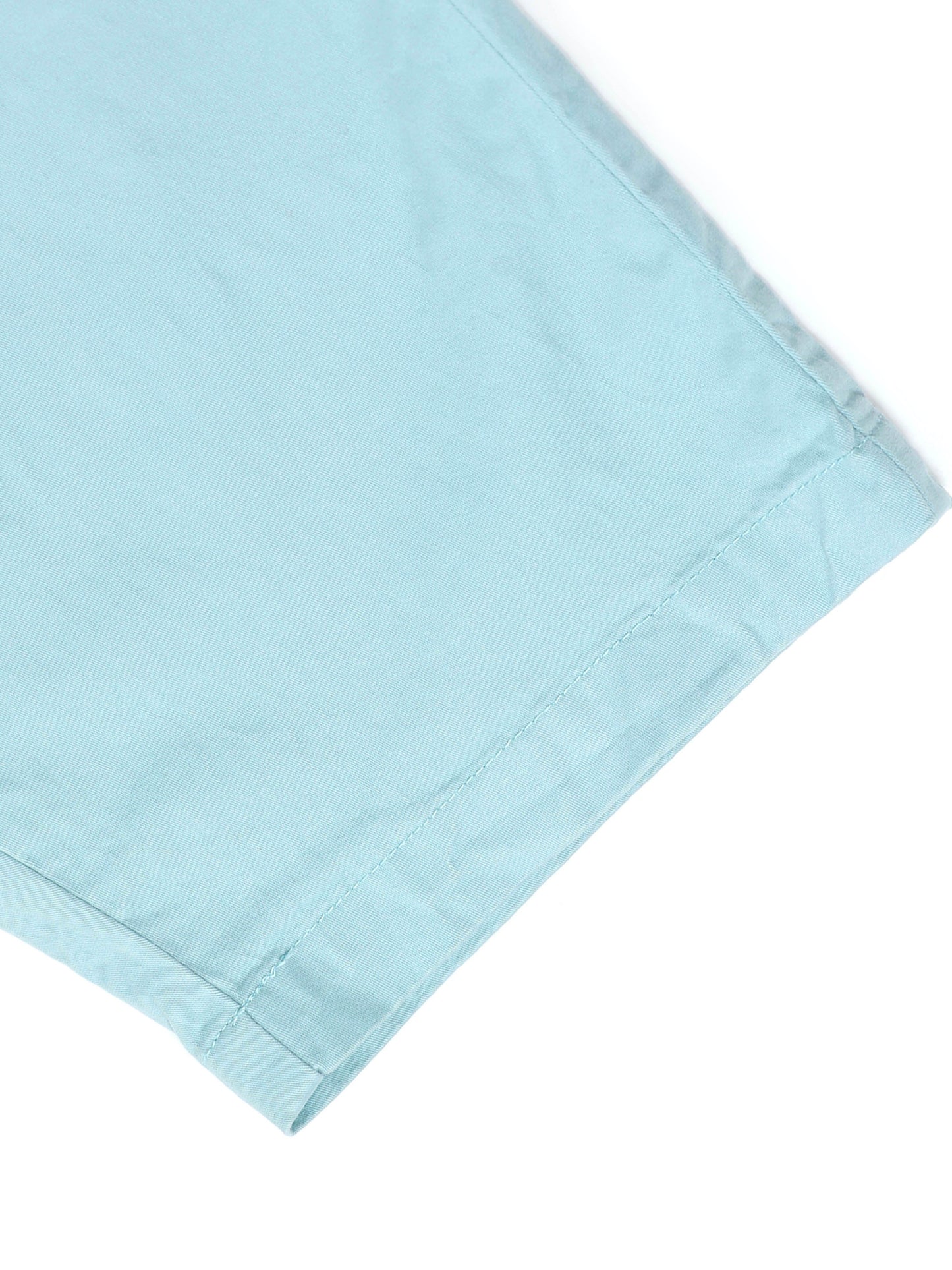 Light Blue Cotton Lycra Shorts