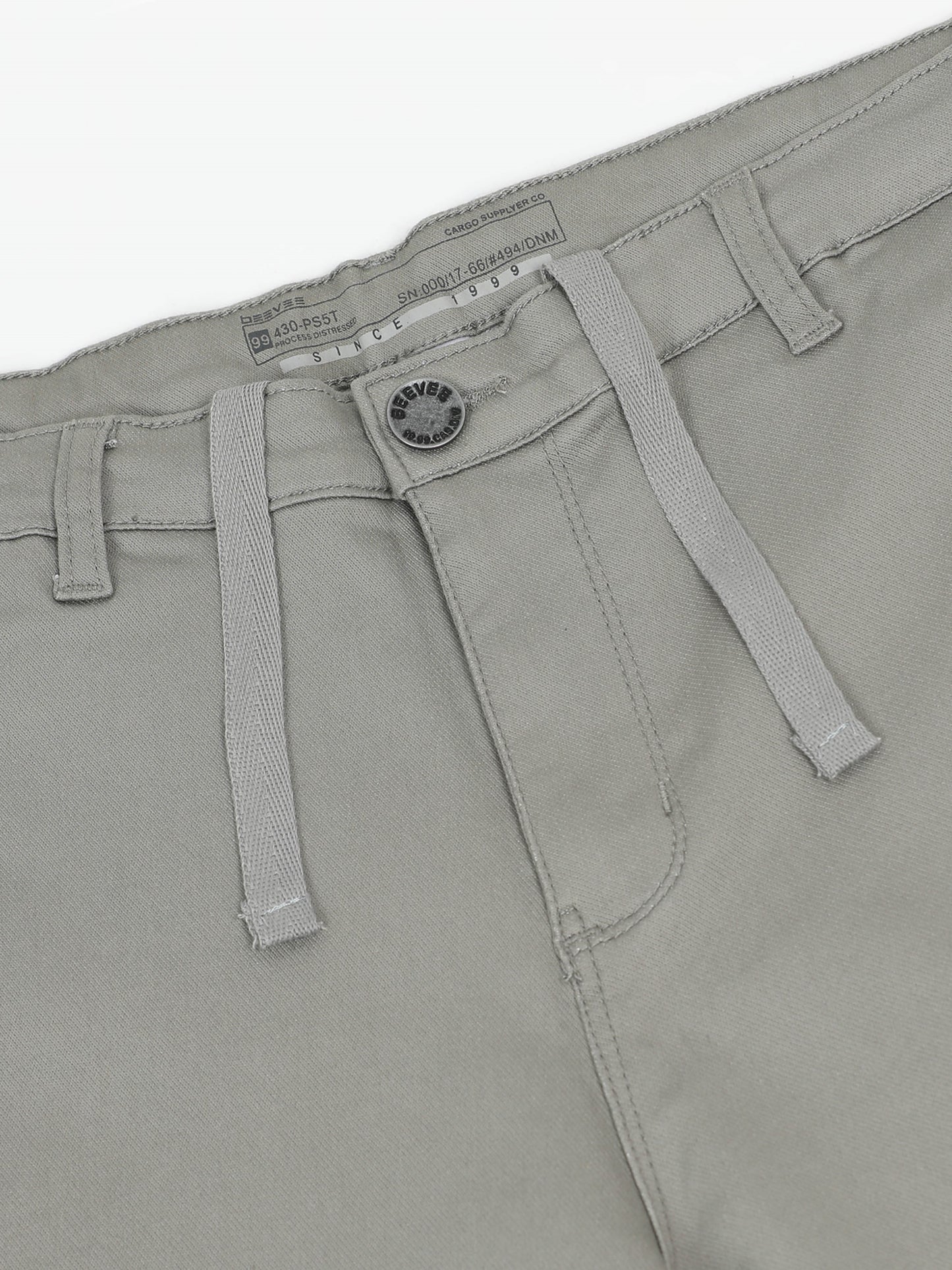 Cotton Lycra Light Grey Shorts