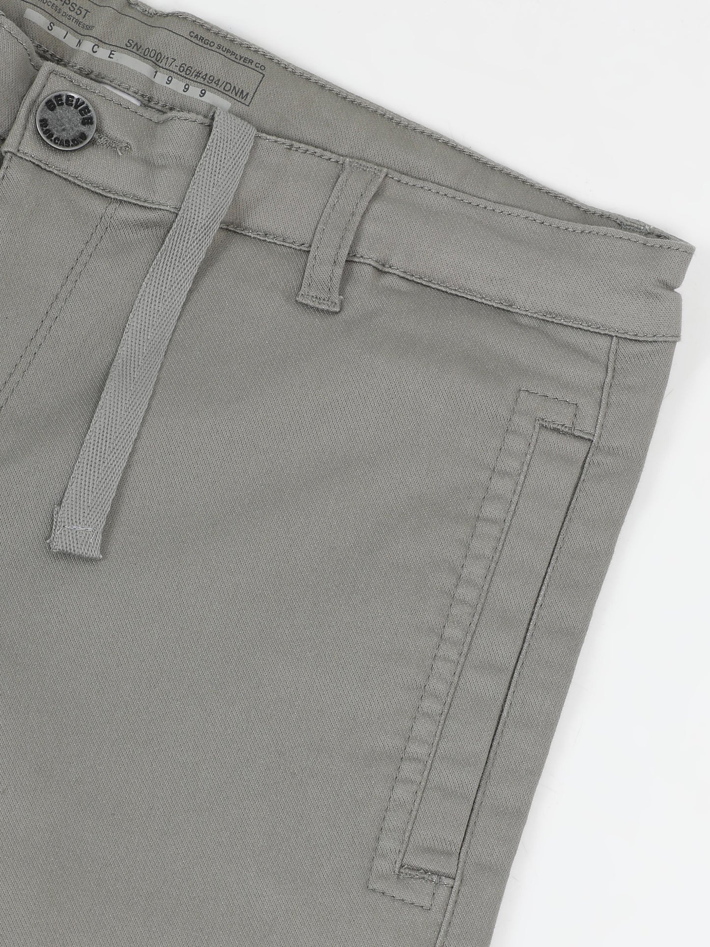 Cotton Lycra Light Grey Shorts