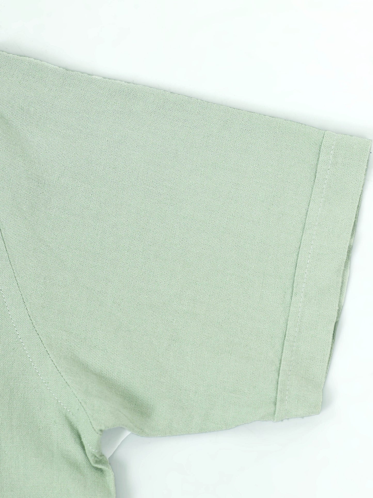 Cotton Viscose Linen Blend Mint Cord Set