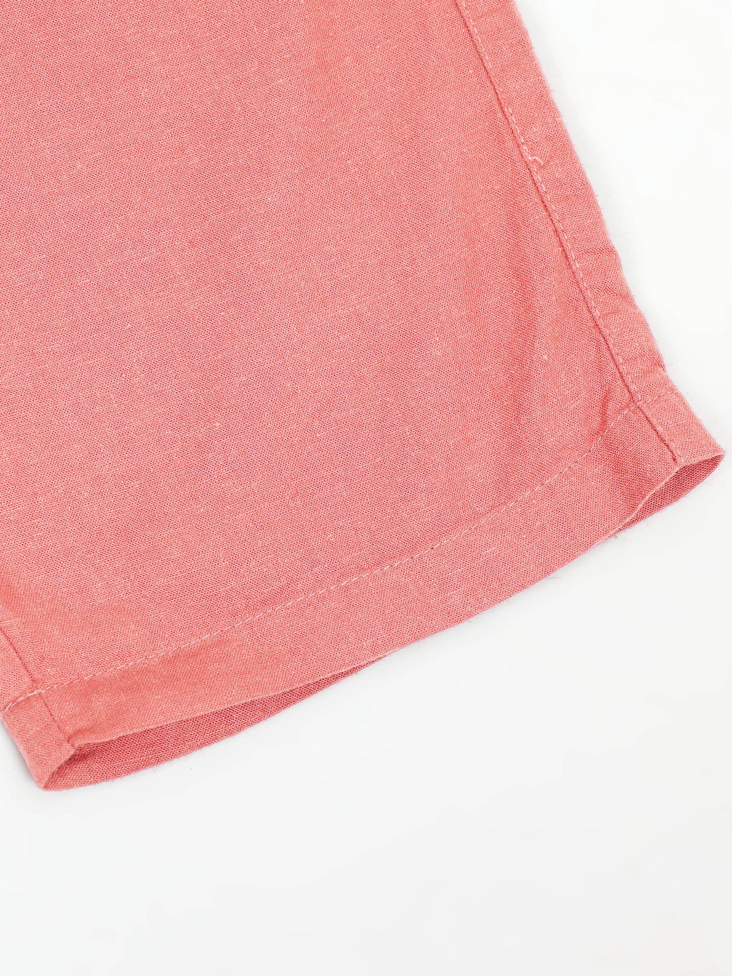 Cotton Viscose Linen Blend Rust Cord Set