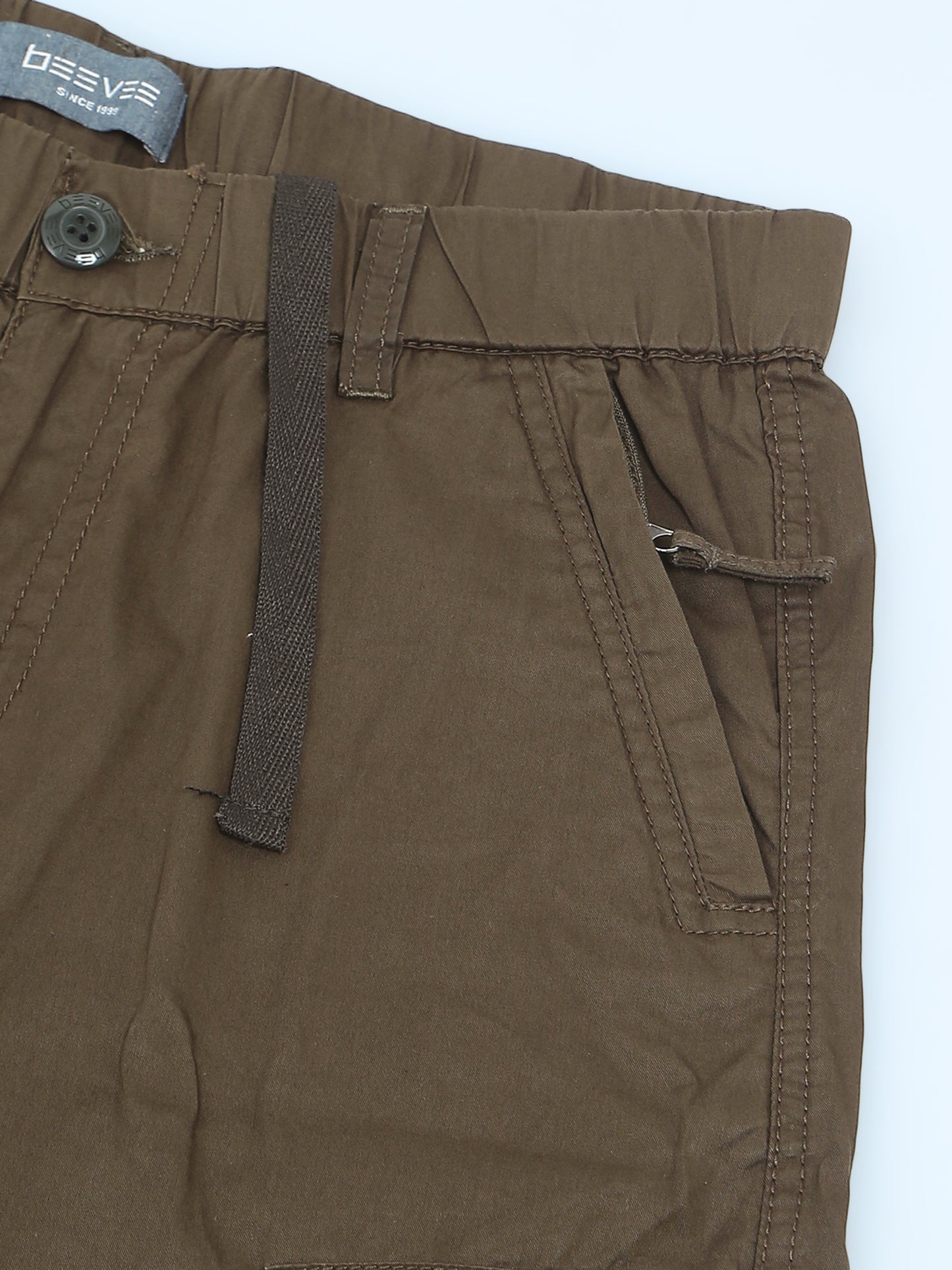 Olive Elasticated Waist Cargo Lounge Pants