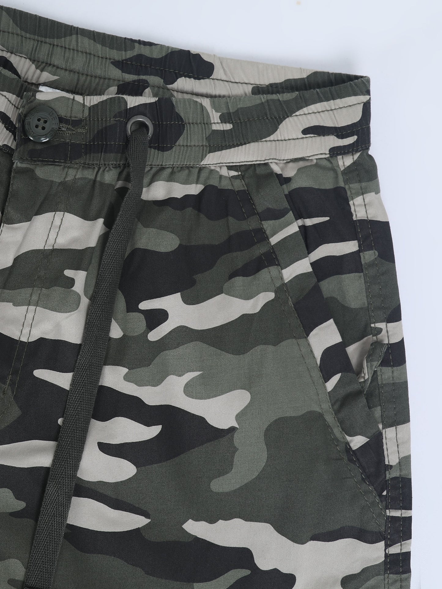 Ash Camo Print Cotton Lycra  Pyjama