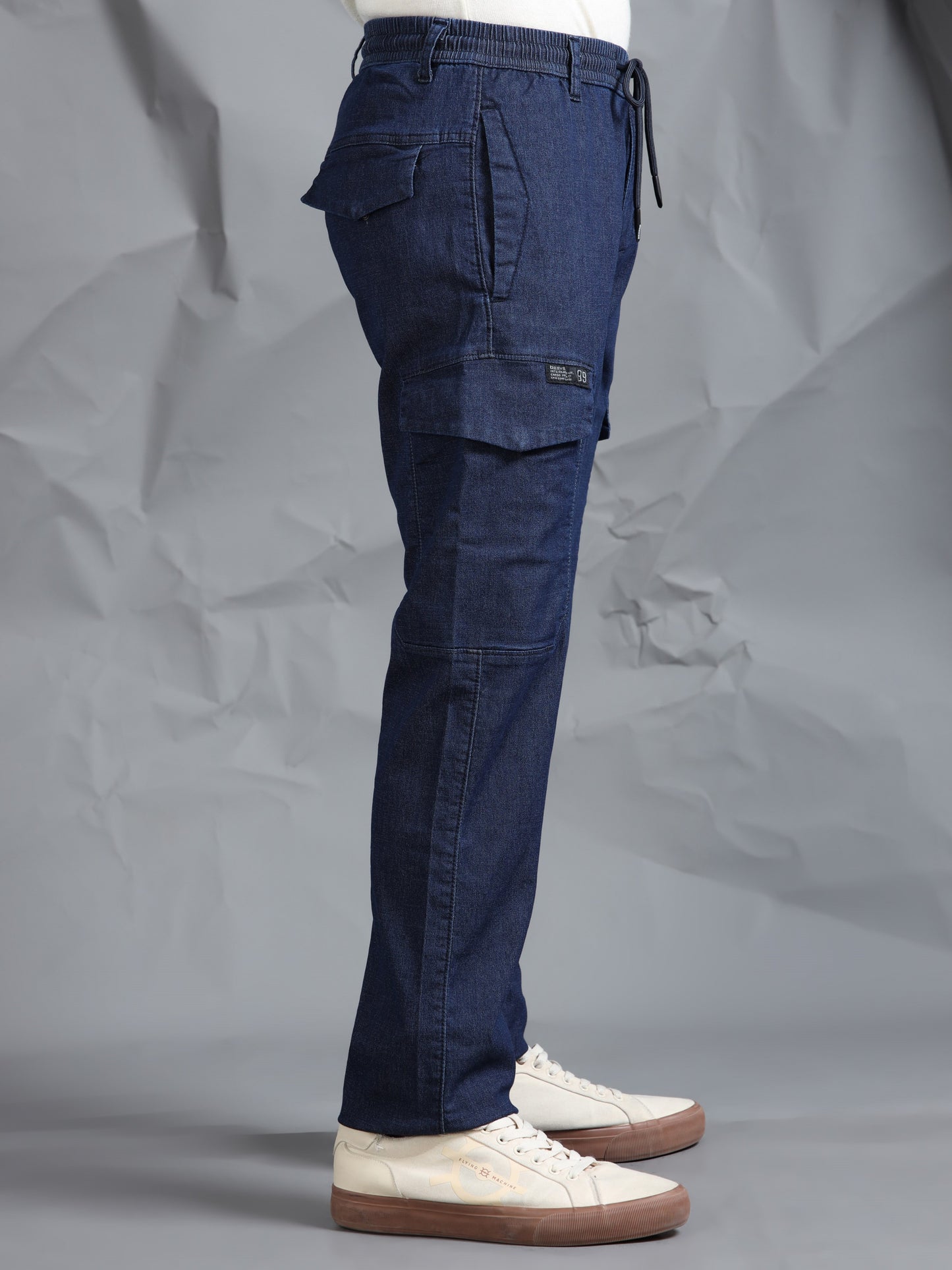 Cotton Lycra DMX  Cargo Pant with 7 Pockets  Elasticated Waistband