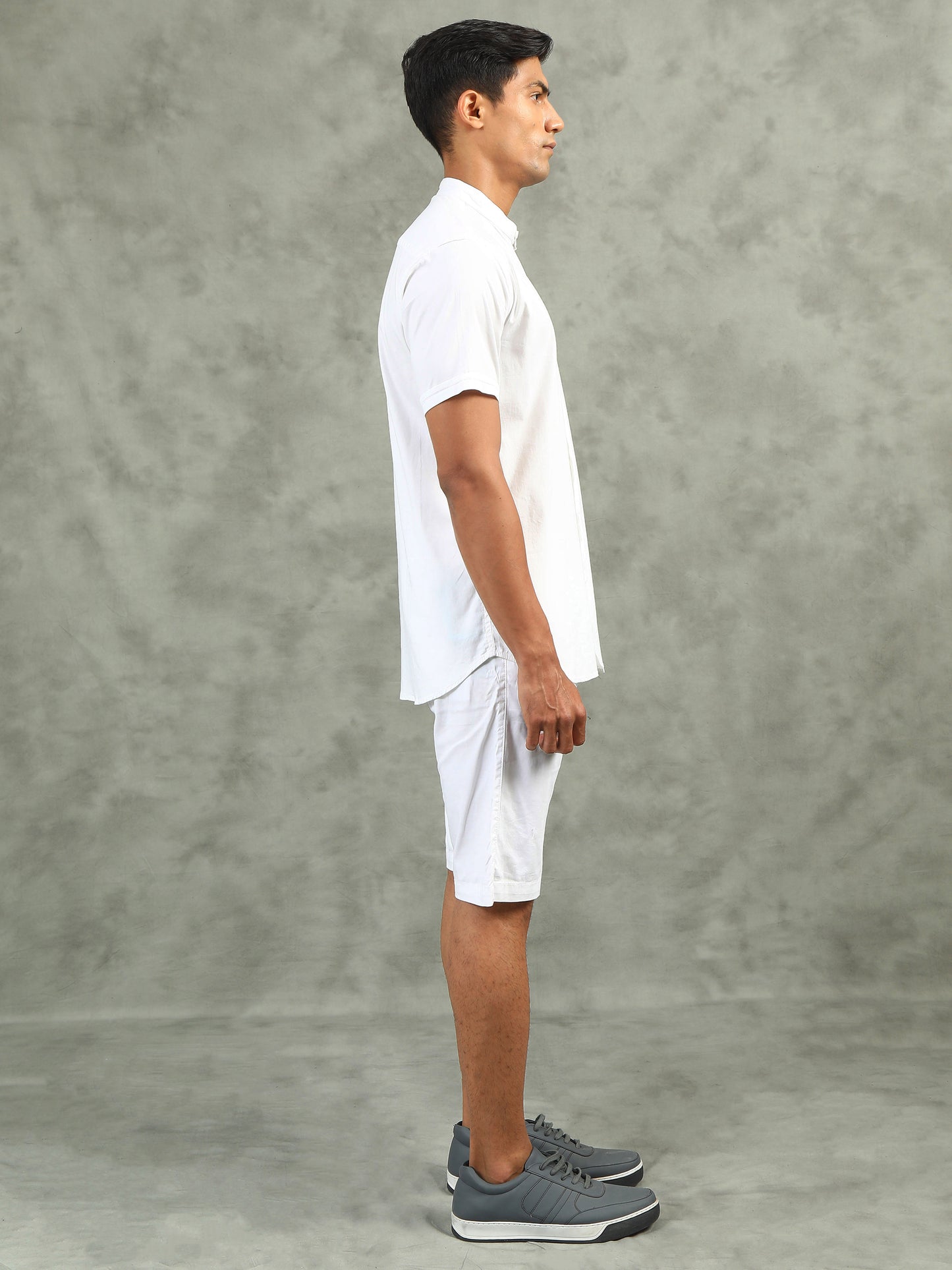 White Regular Fit Solid Co-ord Sets