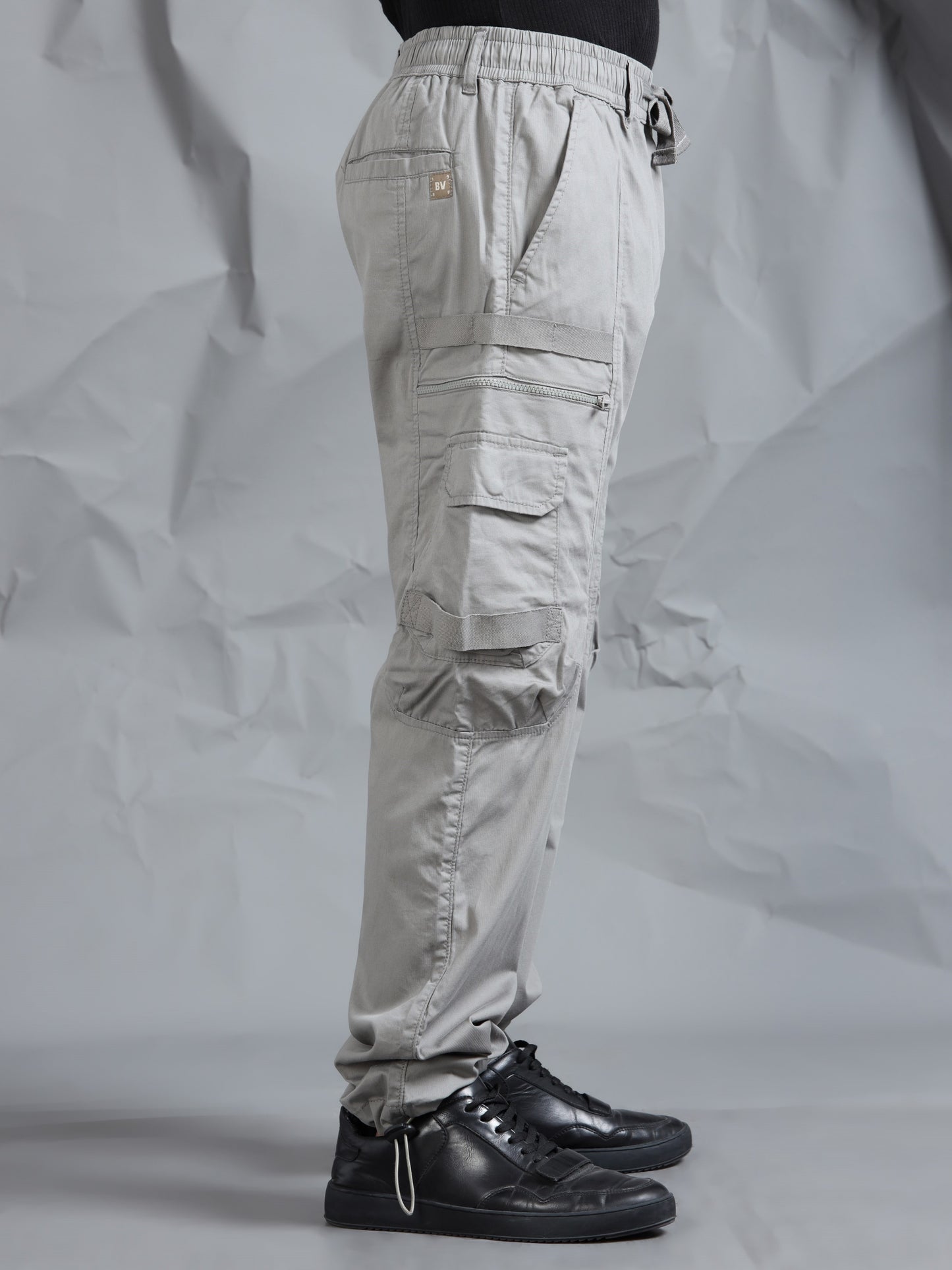 Cotton Blend  Cement Cargo Pant with 6 Pockets