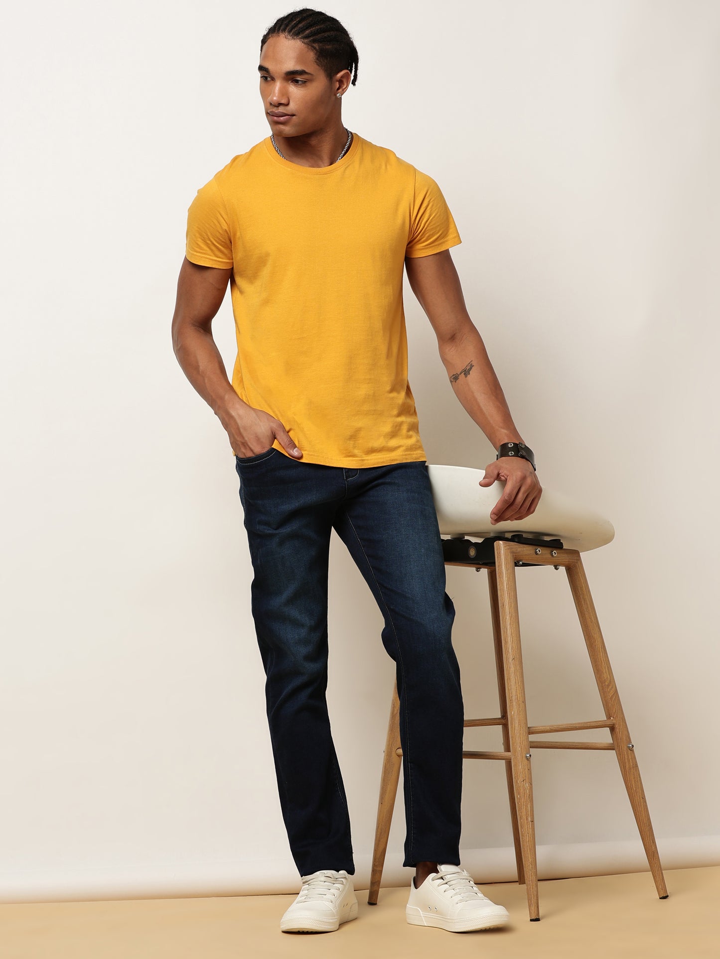 Elasticated Knit Denim Stretchable Lounge Pants