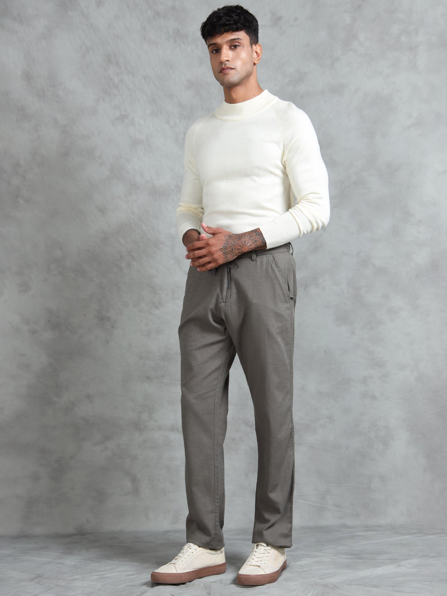 Olive 100% Cotton Solid Pyjama