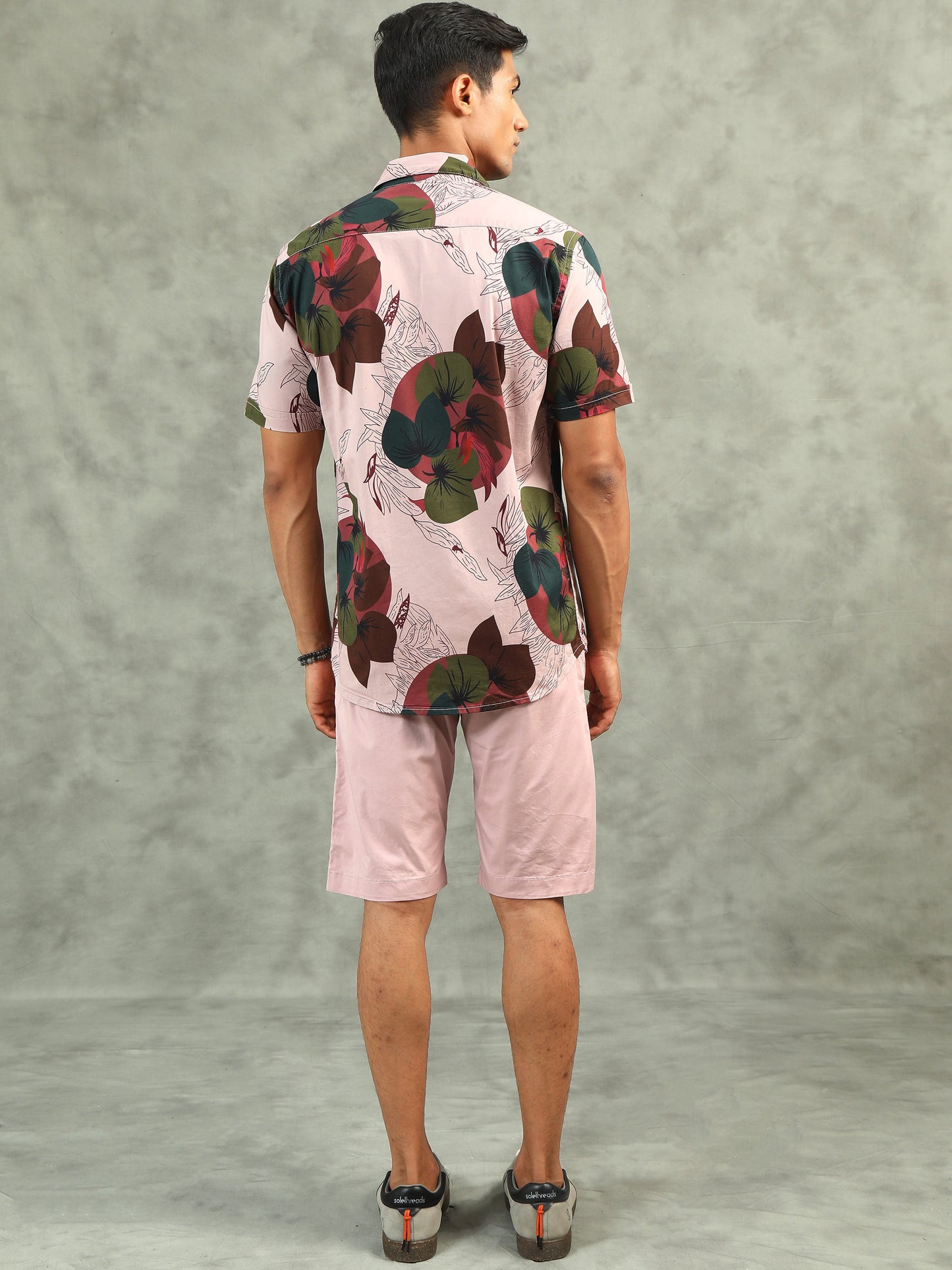 Light Pink Regular Shorts Co-ord Sets