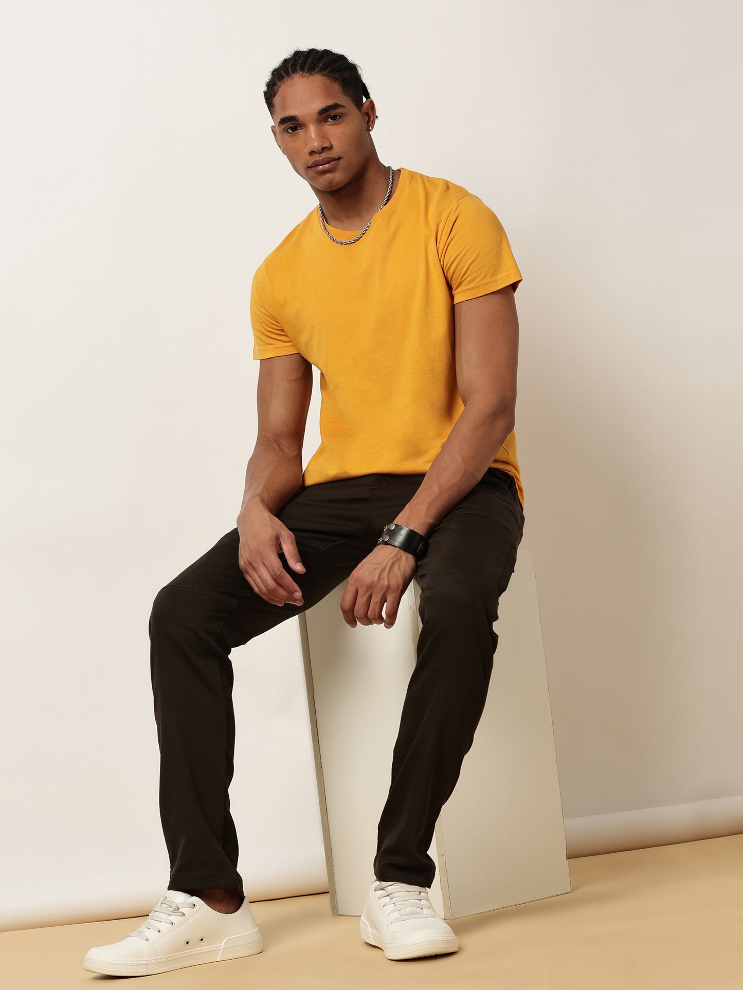 Olive Elasticated Waist Multi Pocket Stretchable Lounge Pants