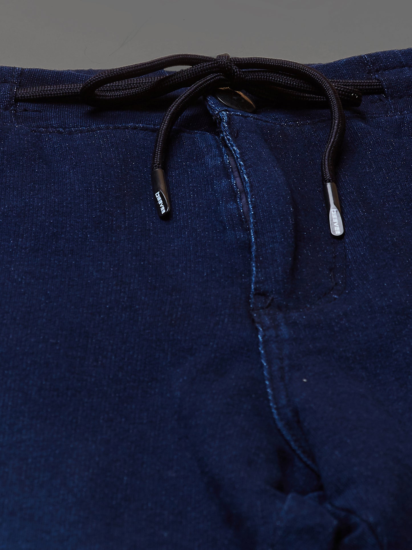 Elasticated Knit Denim Stretchable Lounge Pants with Side tape