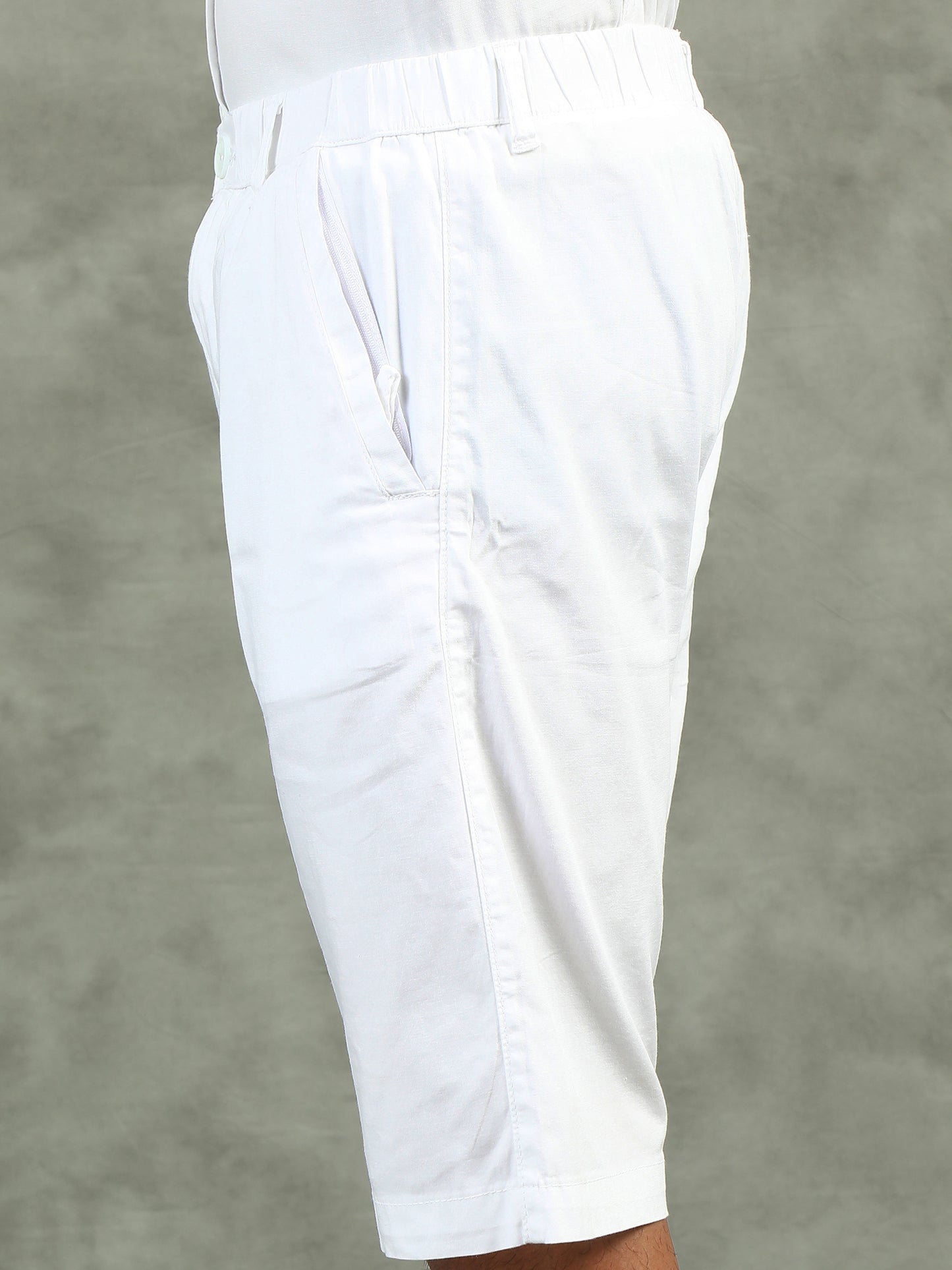 White Regular Fit Solid Co-ord Sets