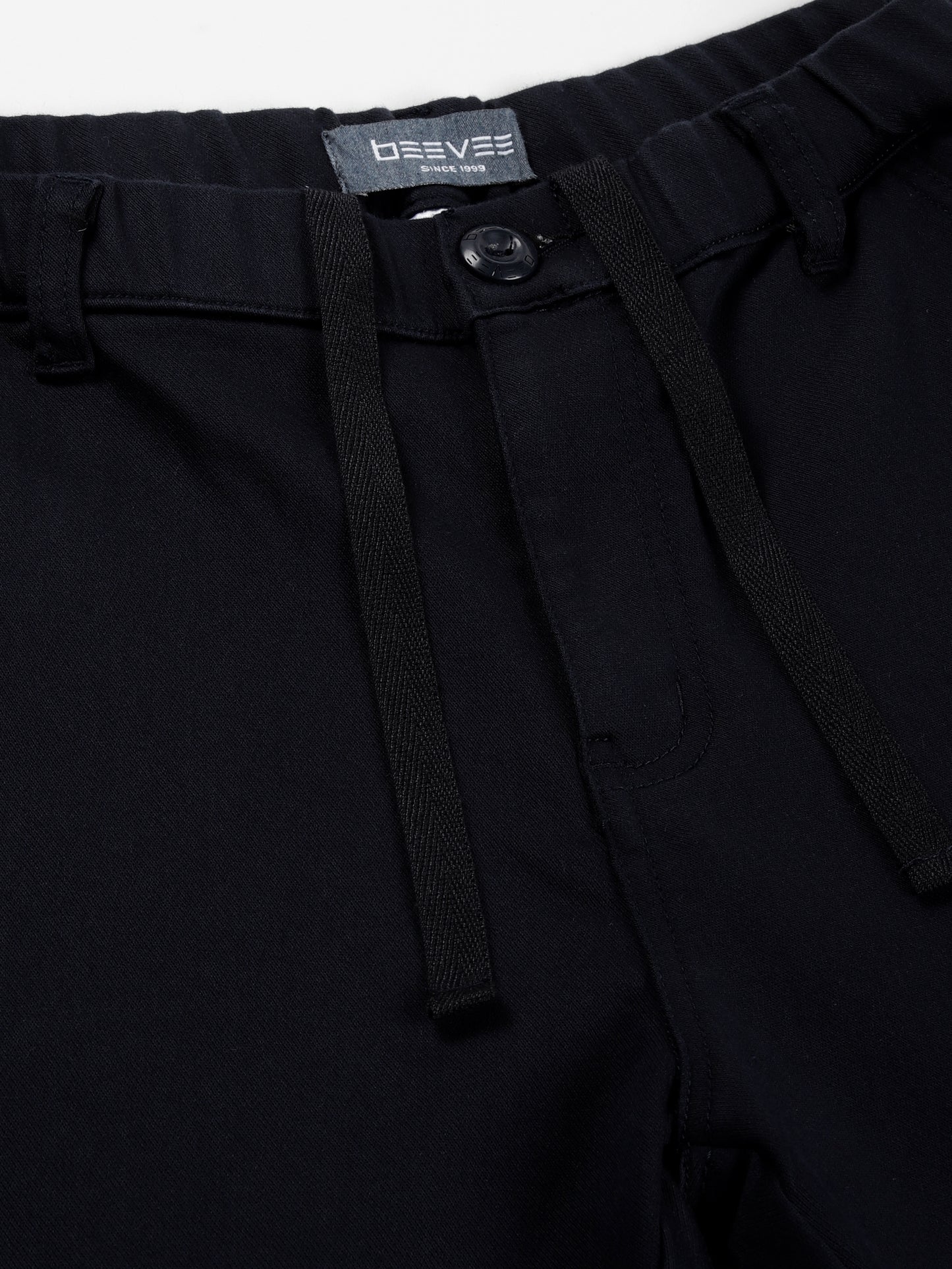 Navy Elasticated Waist Multi Pocket Stretchable Lounge Pants