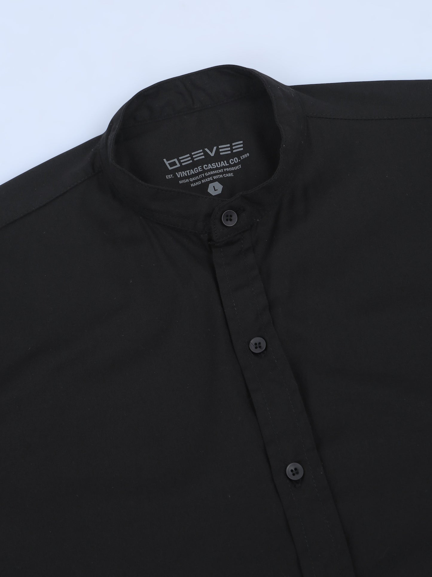 Black Regular Fit Solid Co-ord Sets